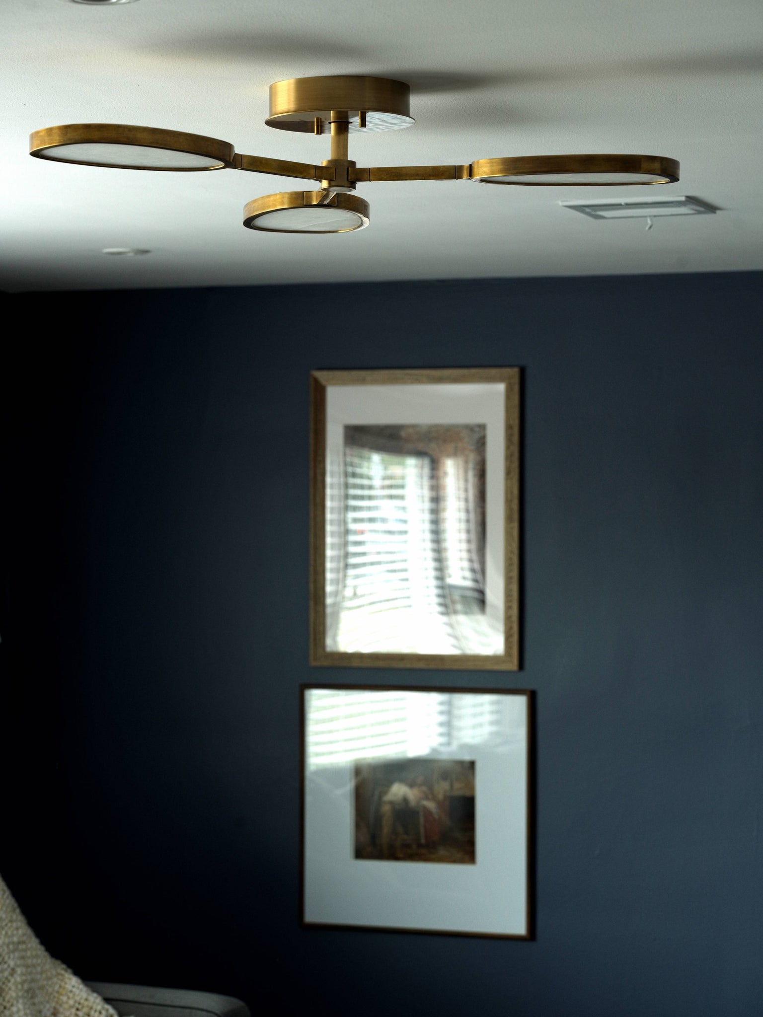 Patras Chandelier 38.5" styled in a hallway for warm, layered light at Laurie Yapp Home.