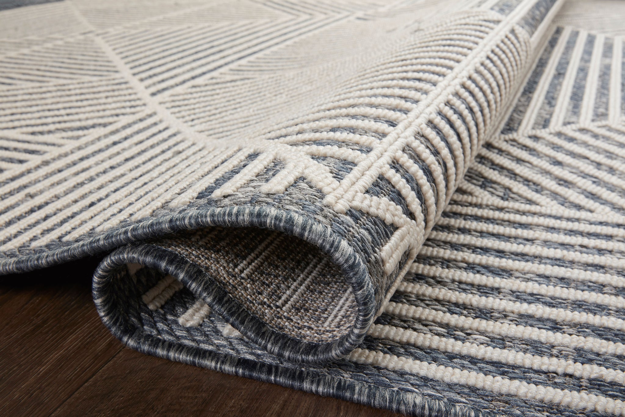 Rainier Denim / Ivory (Pattern 1) shown from another angle.
