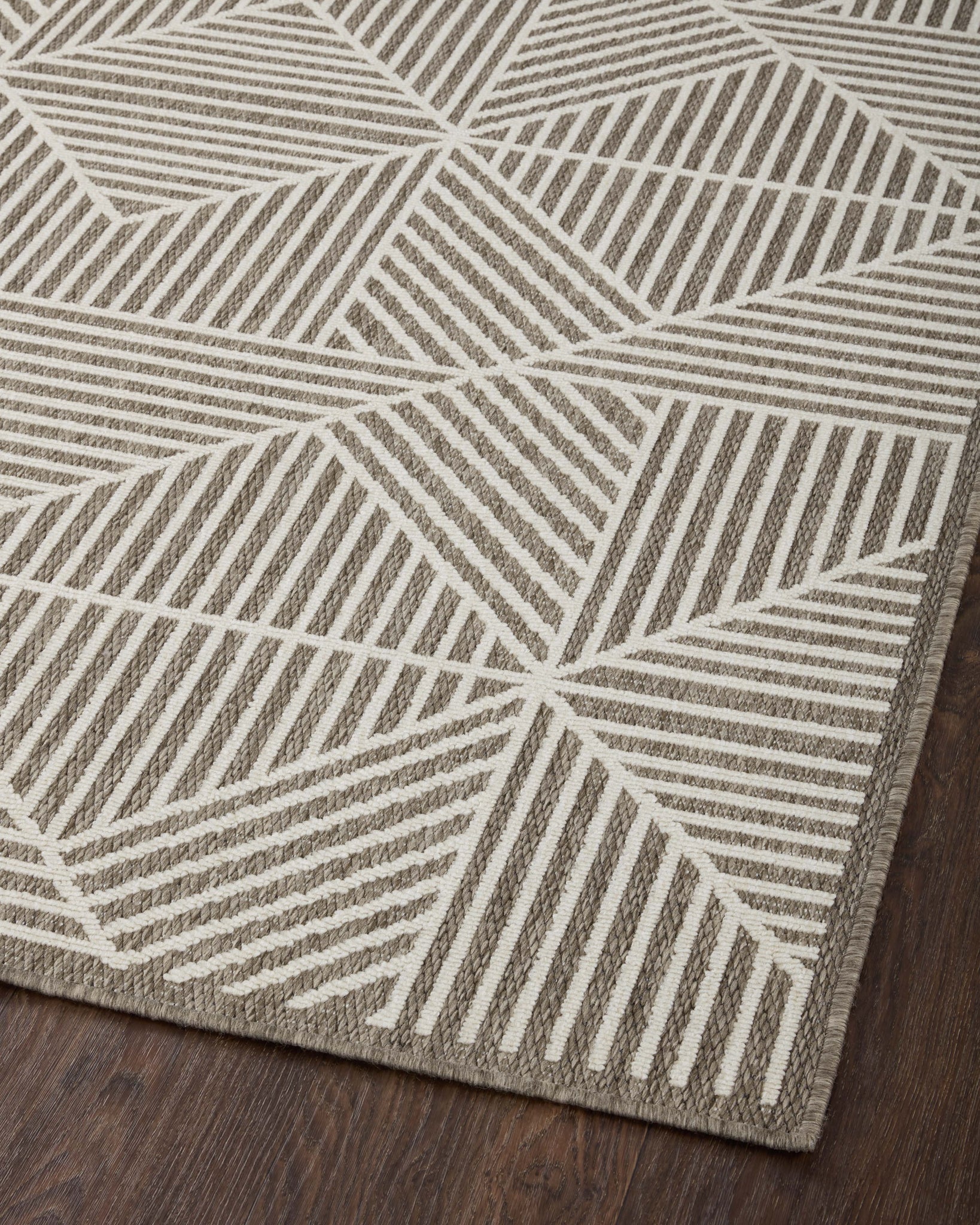 Rainier Natural / Ivory (Pattern 1) shown from a different angle to reveal its pattern.