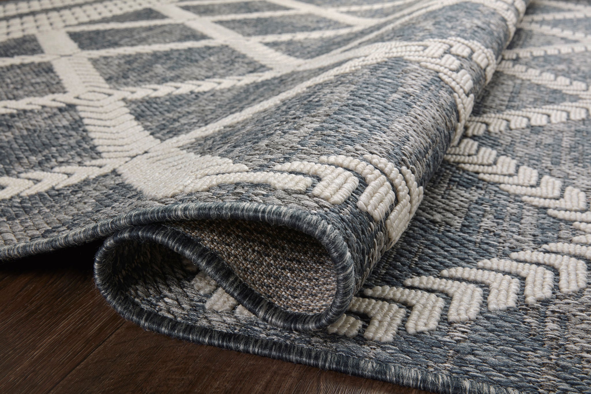 Rainier Denim / Ivory (Pattern 2) shown from another angle.