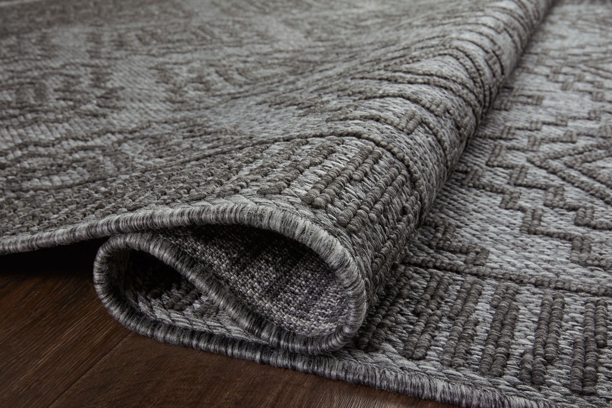 Rainier Grey / Charcoal shown from a different angle to reveal its pattern.