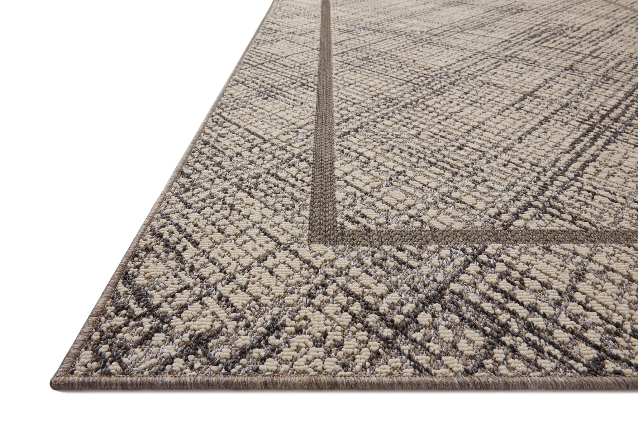 Rainier Ivory / Charcoal shown from a different angle to reveal its pattern.