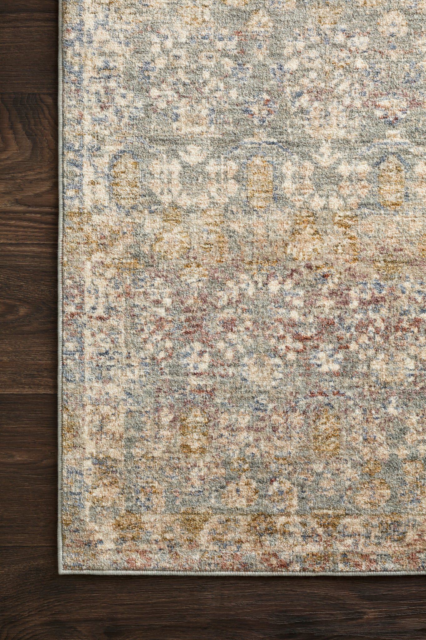 Revere Grey / Multi shown from a different angle to reveal its pattern.