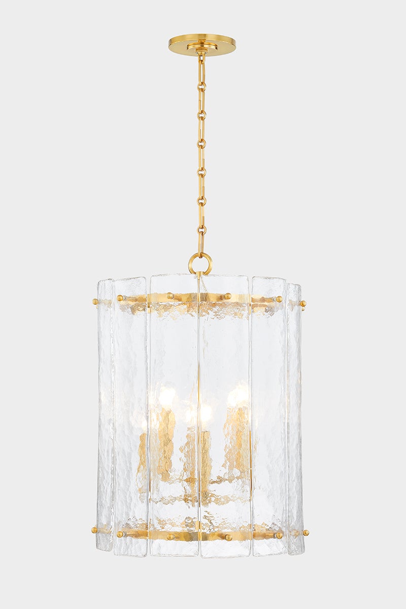 Rio Lantern 20.25" shown from a second angle to highlight the frame and glass panel detail.