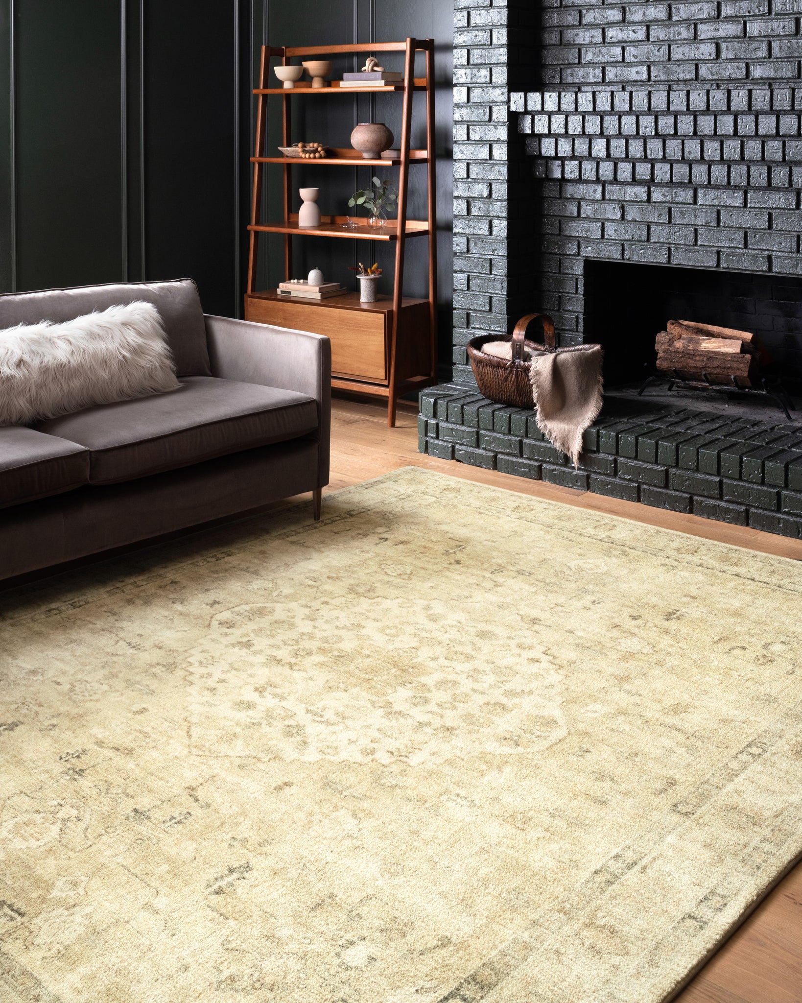 Rosette Sand / Ivory shown from another angle.