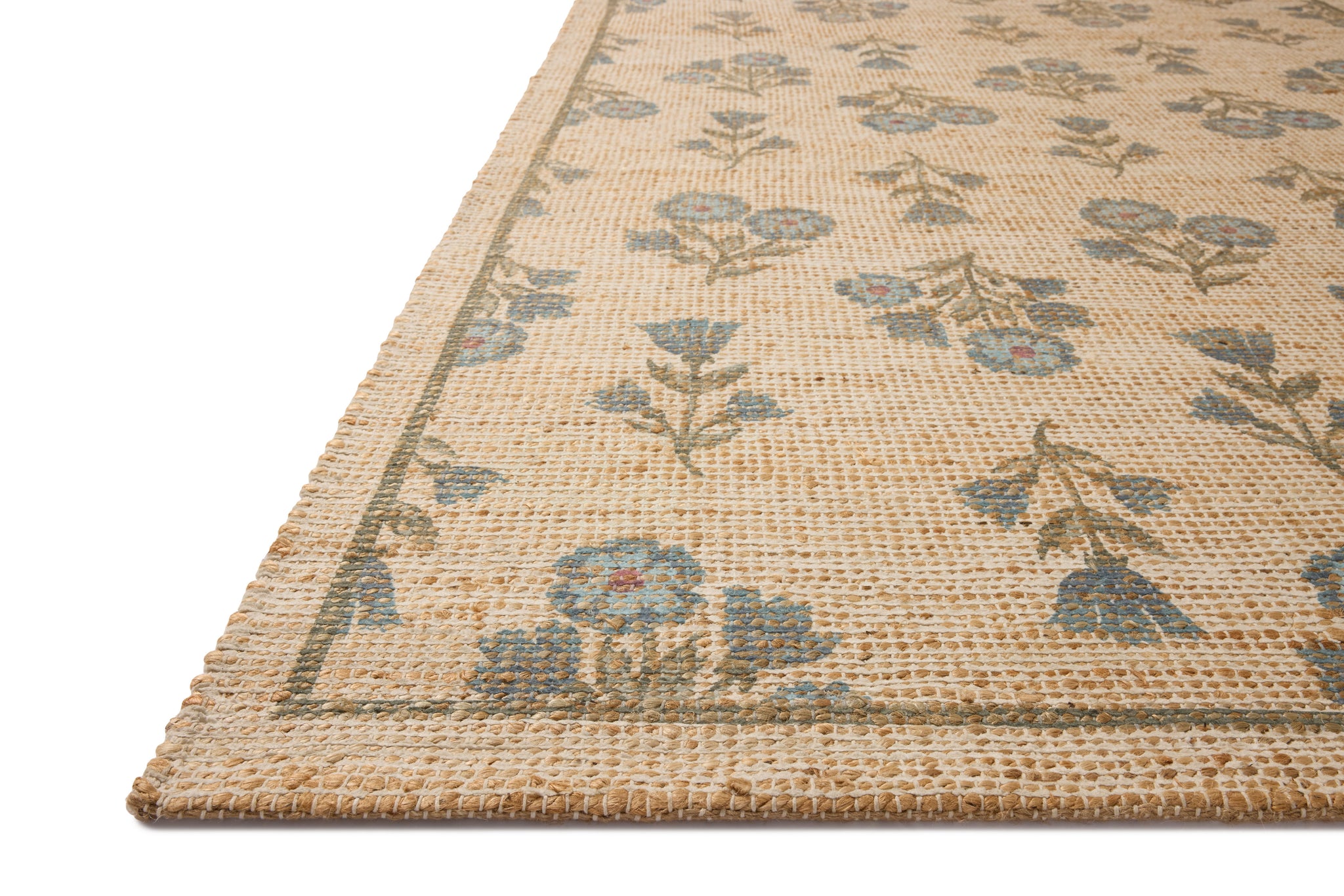 Rue Moss / Blue shown from a different angle to reveal its pattern.