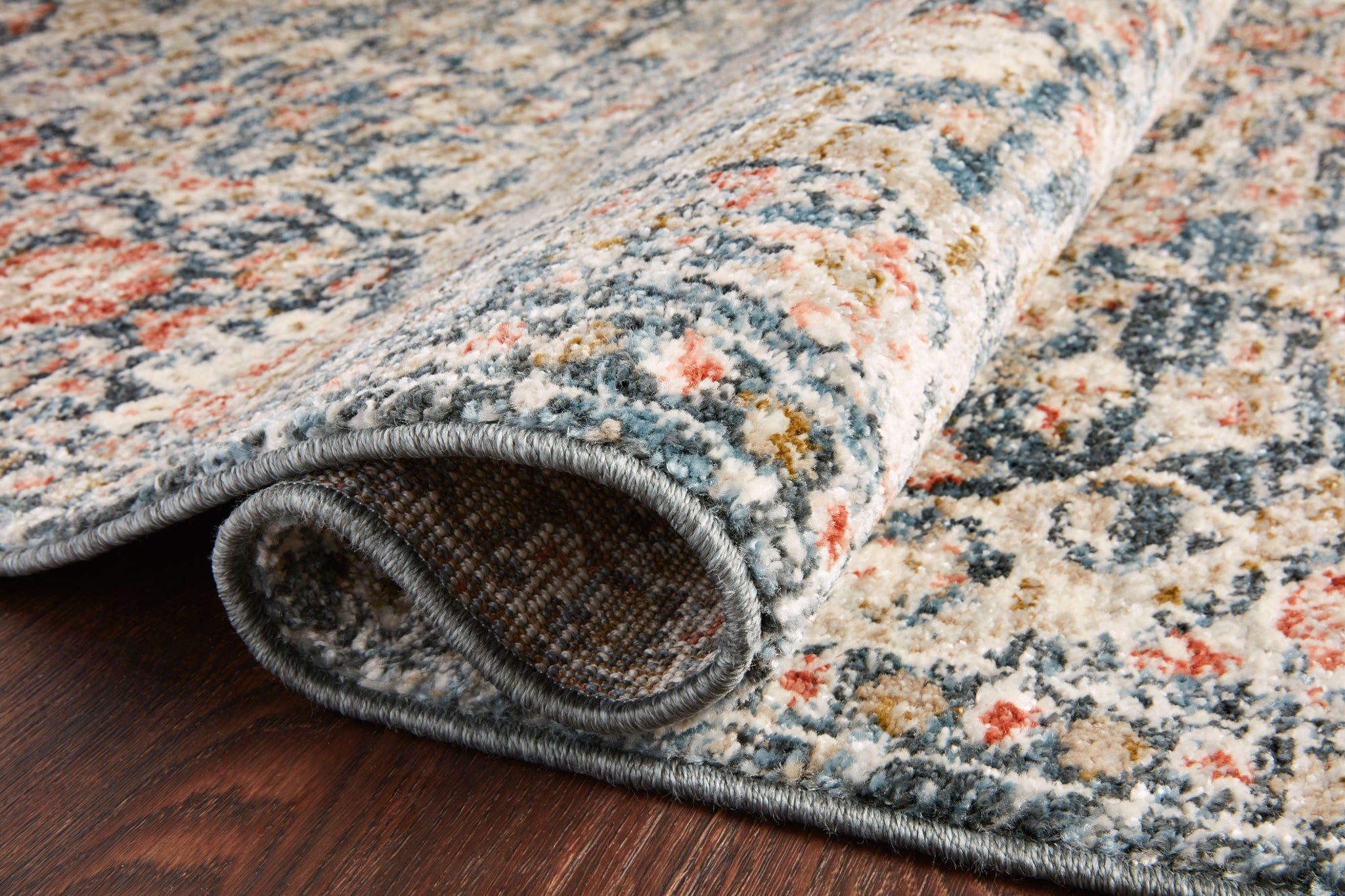 Saban Blue / Spice shown from a different angle to reveal its pattern.