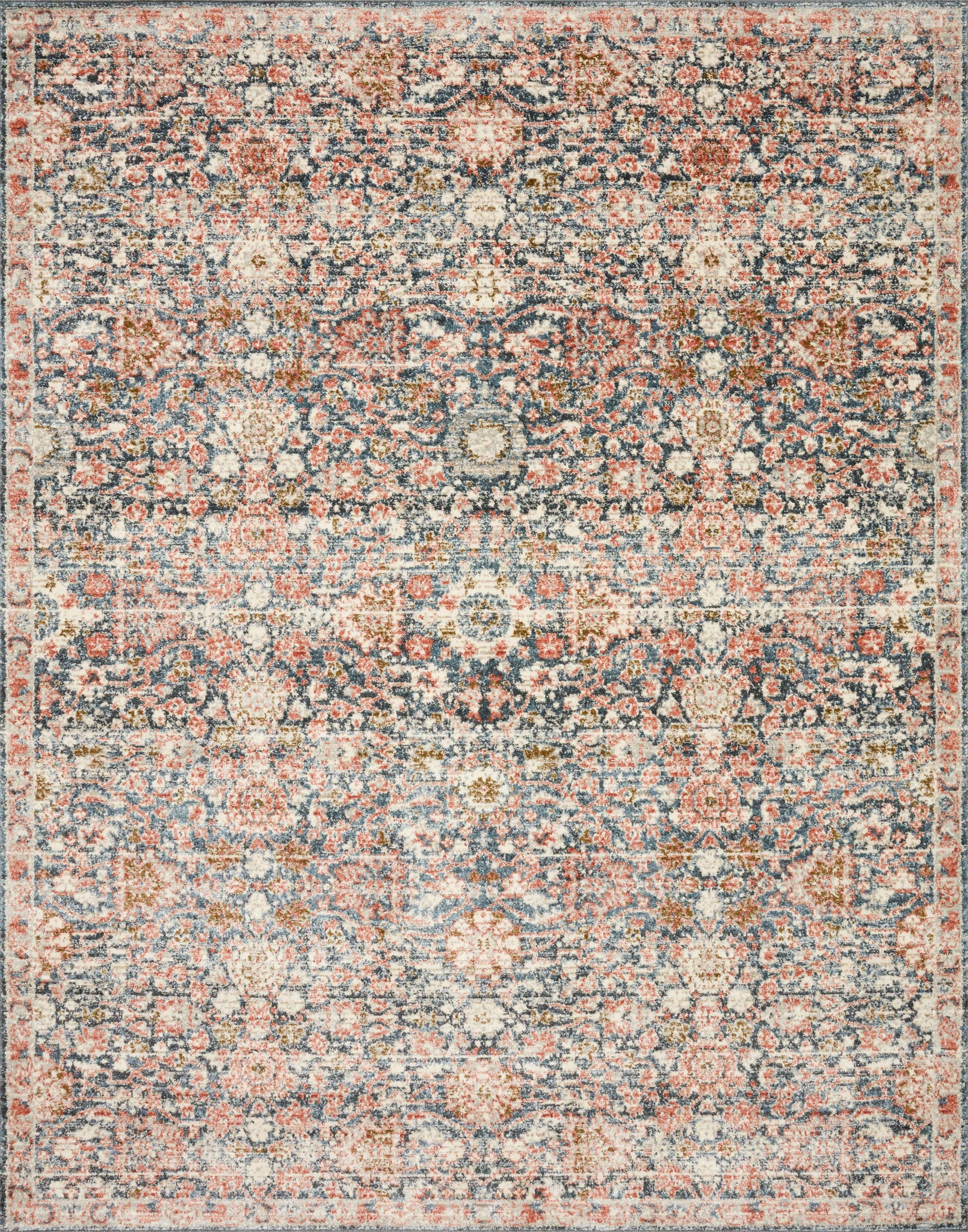 Saban Navy / Rust — a Loloi rug at Laurie Yapp Home.