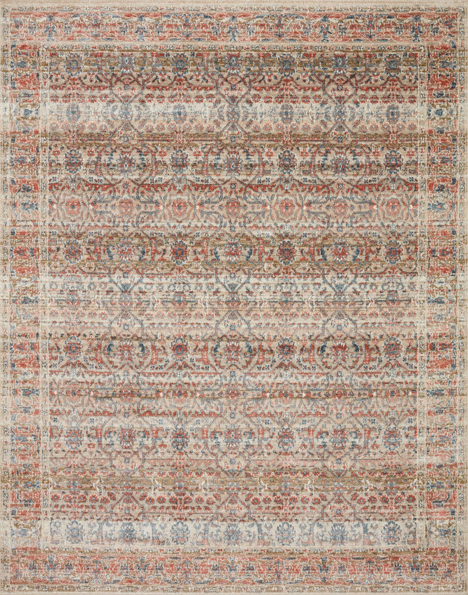 Saban Sand / Rust — a Loloi rug at Laurie Yapp Home.