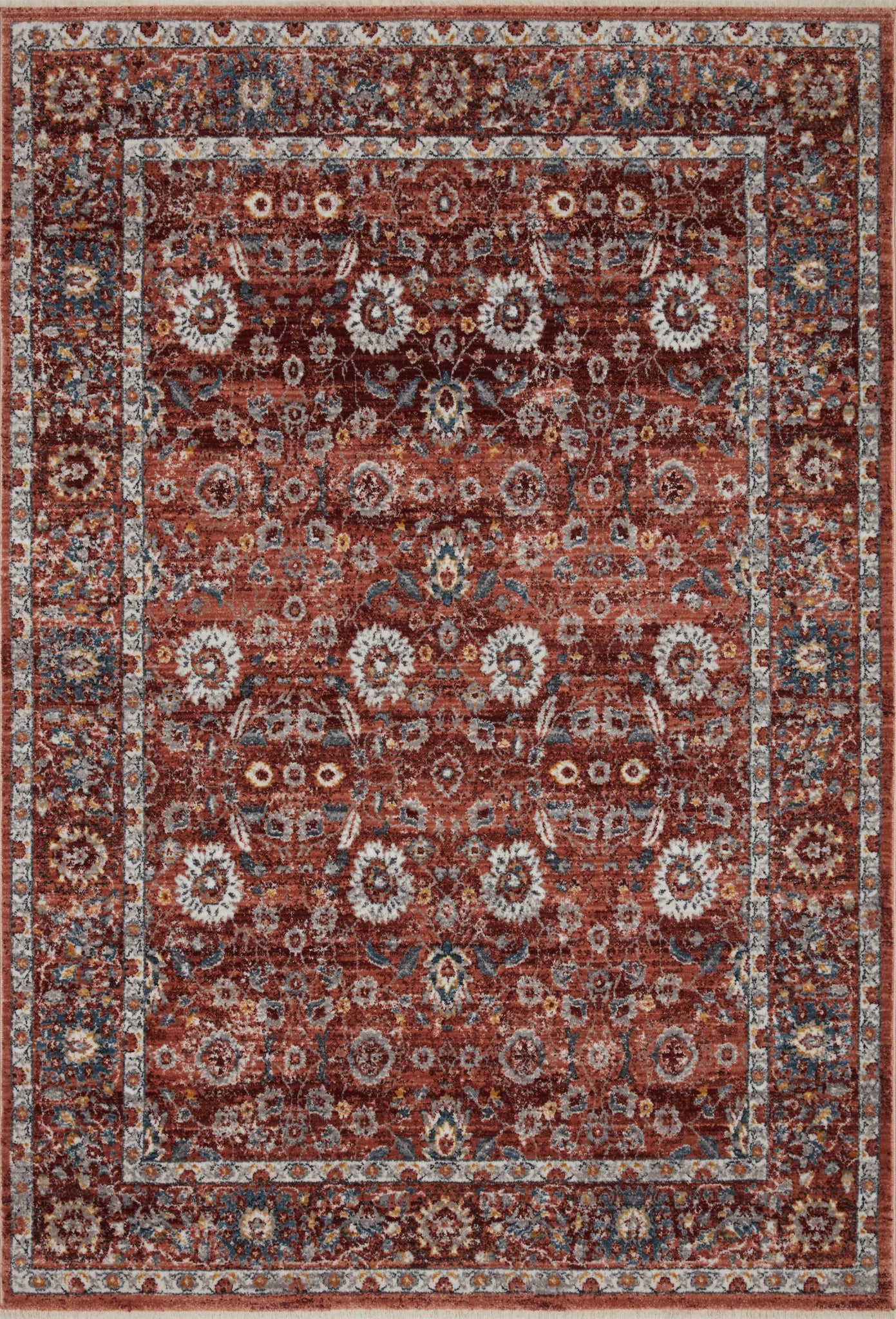 Samra Brick / Multi — a Loloi rug at Laurie Yapp Home.