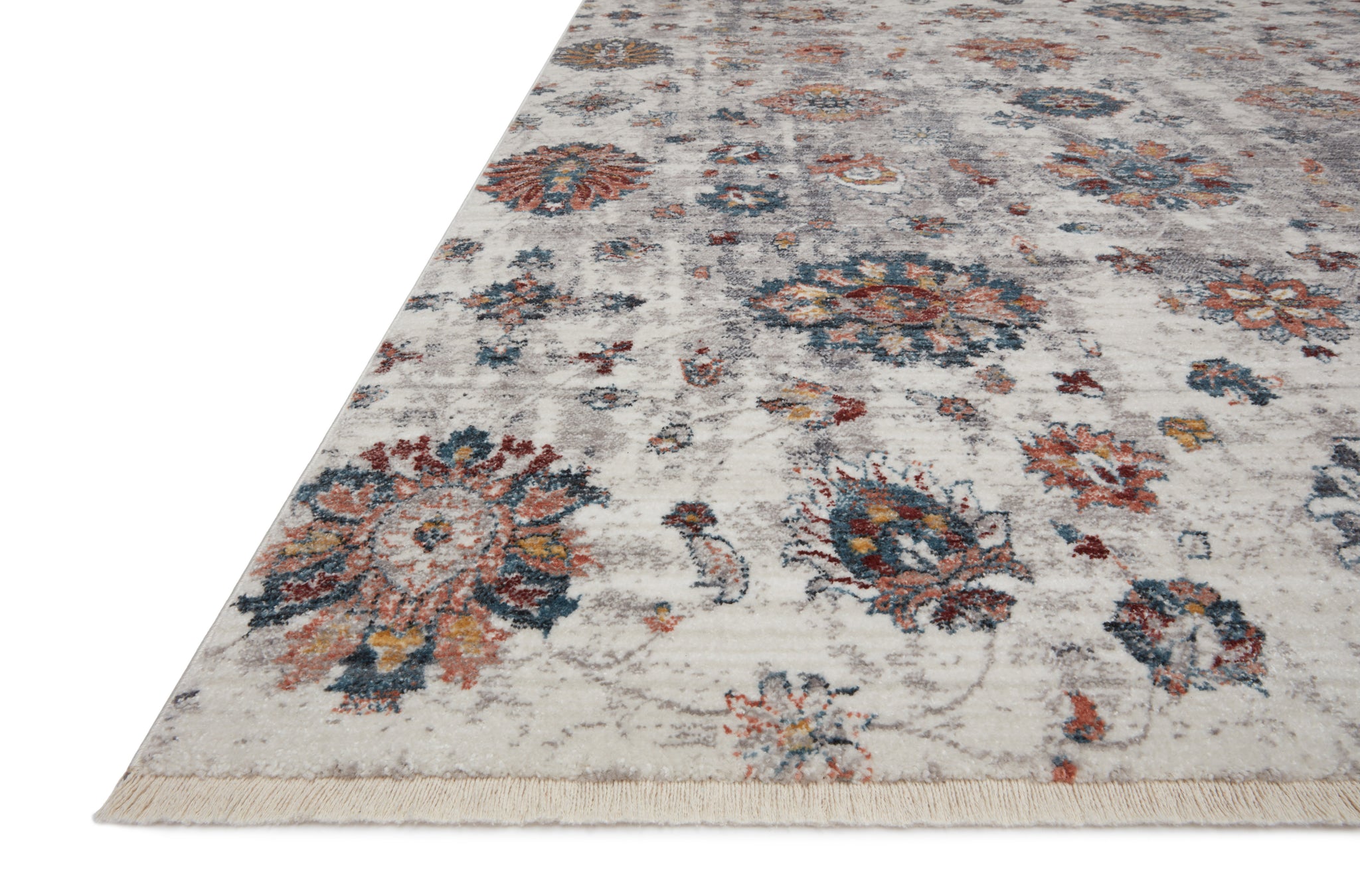Samra Ivory / Multi shown from a different angle to reveal its pattern.