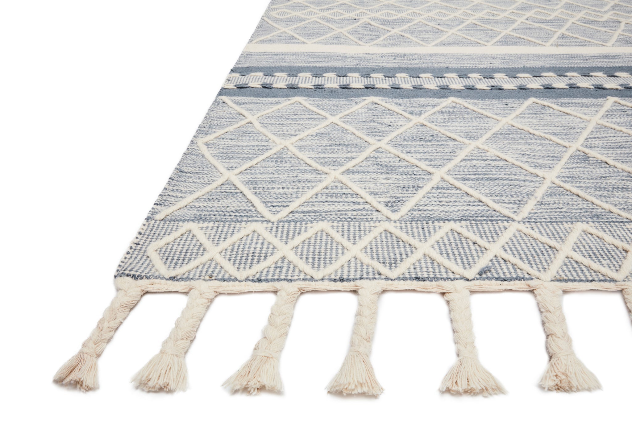 Sawyer Teal shown from a different angle to reveal its pattern.