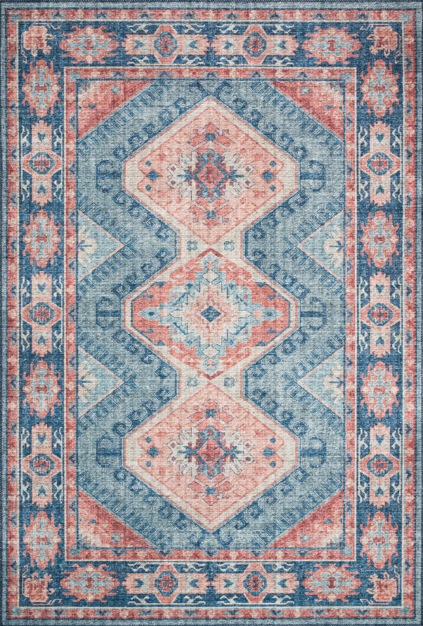 Skye Turquoise / Terracotta — a Loloi rug at Laurie Yapp Home.