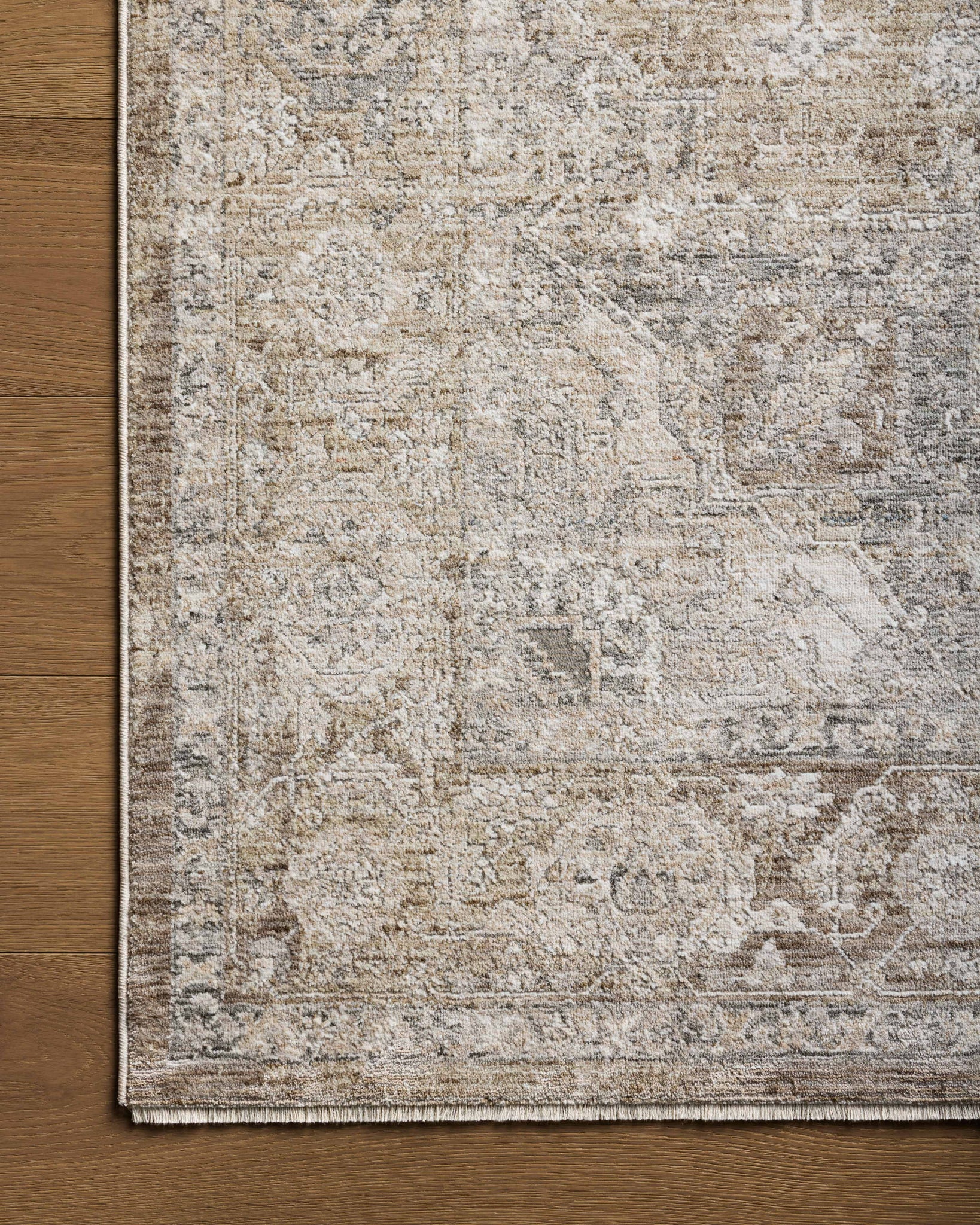 Tabitha Khaki / Slate shown from a different angle to reveal its pattern.