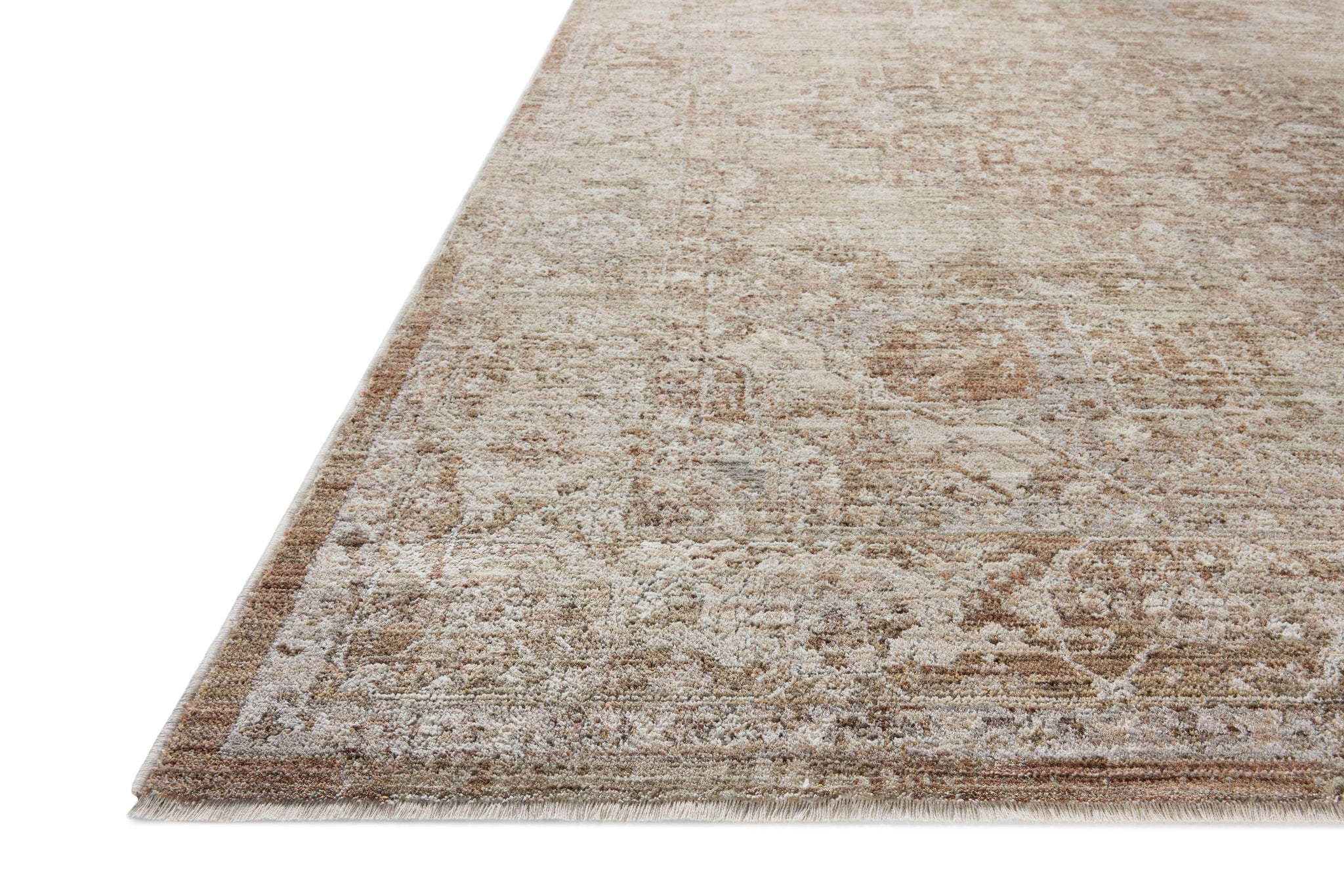 Tabitha Natural / Clay shown from a different angle to reveal its pattern.