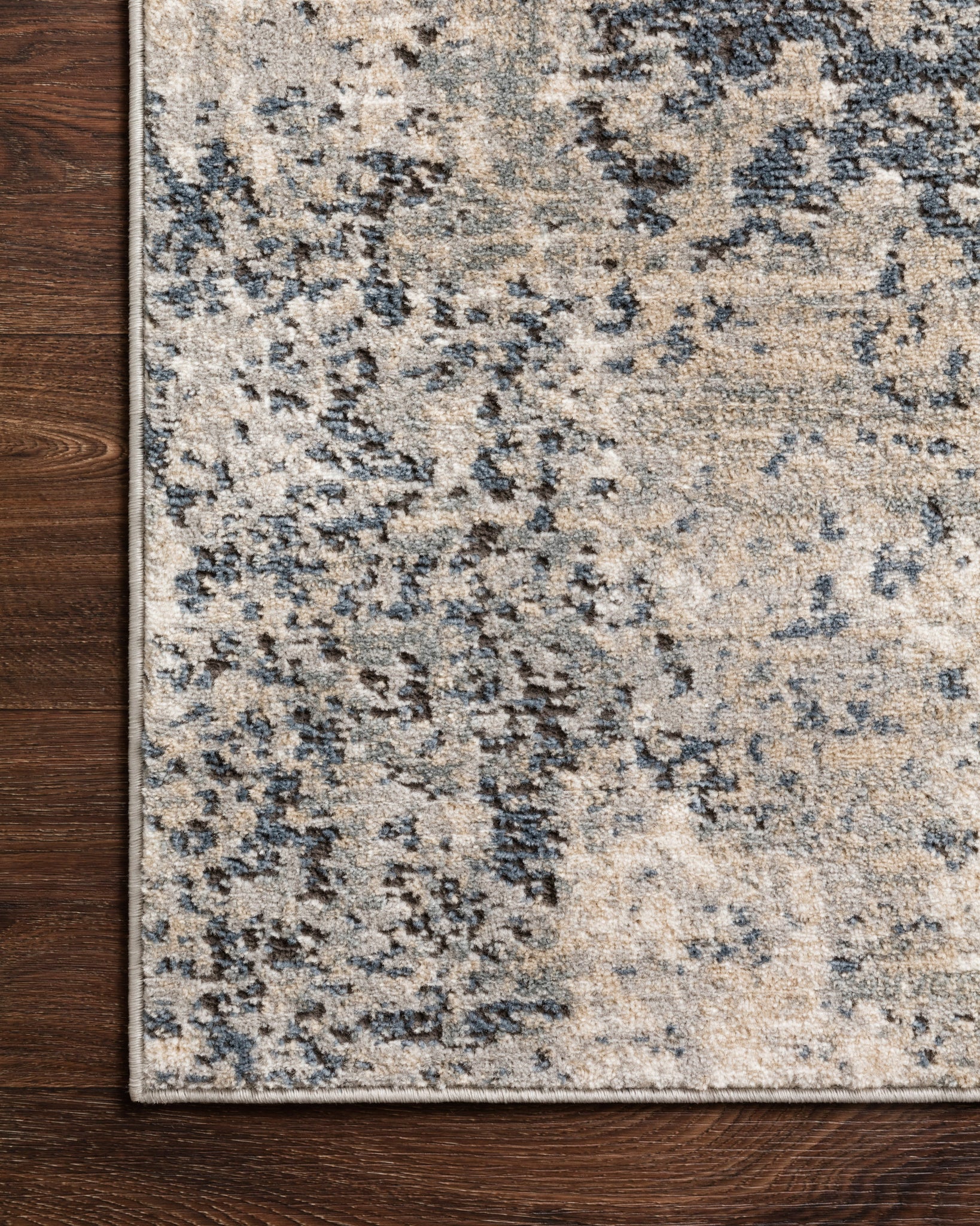 Teagan Natural / Denim shown from a different angle to reveal its pattern.