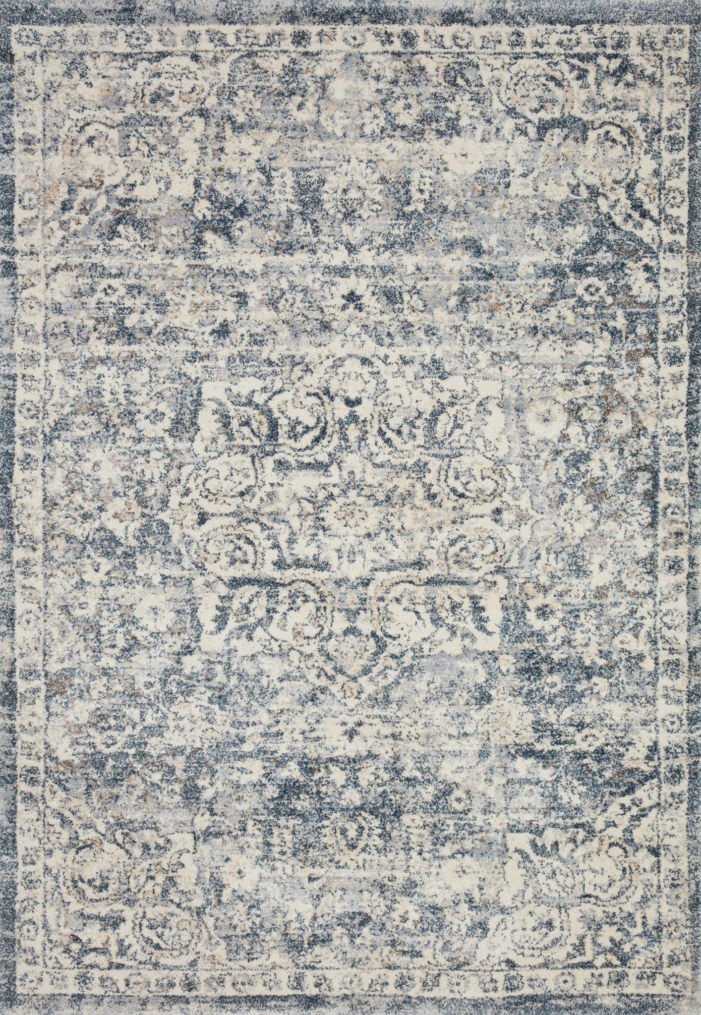Theory Ivory / Blue — a Loloi rug at Laurie Yapp Home.