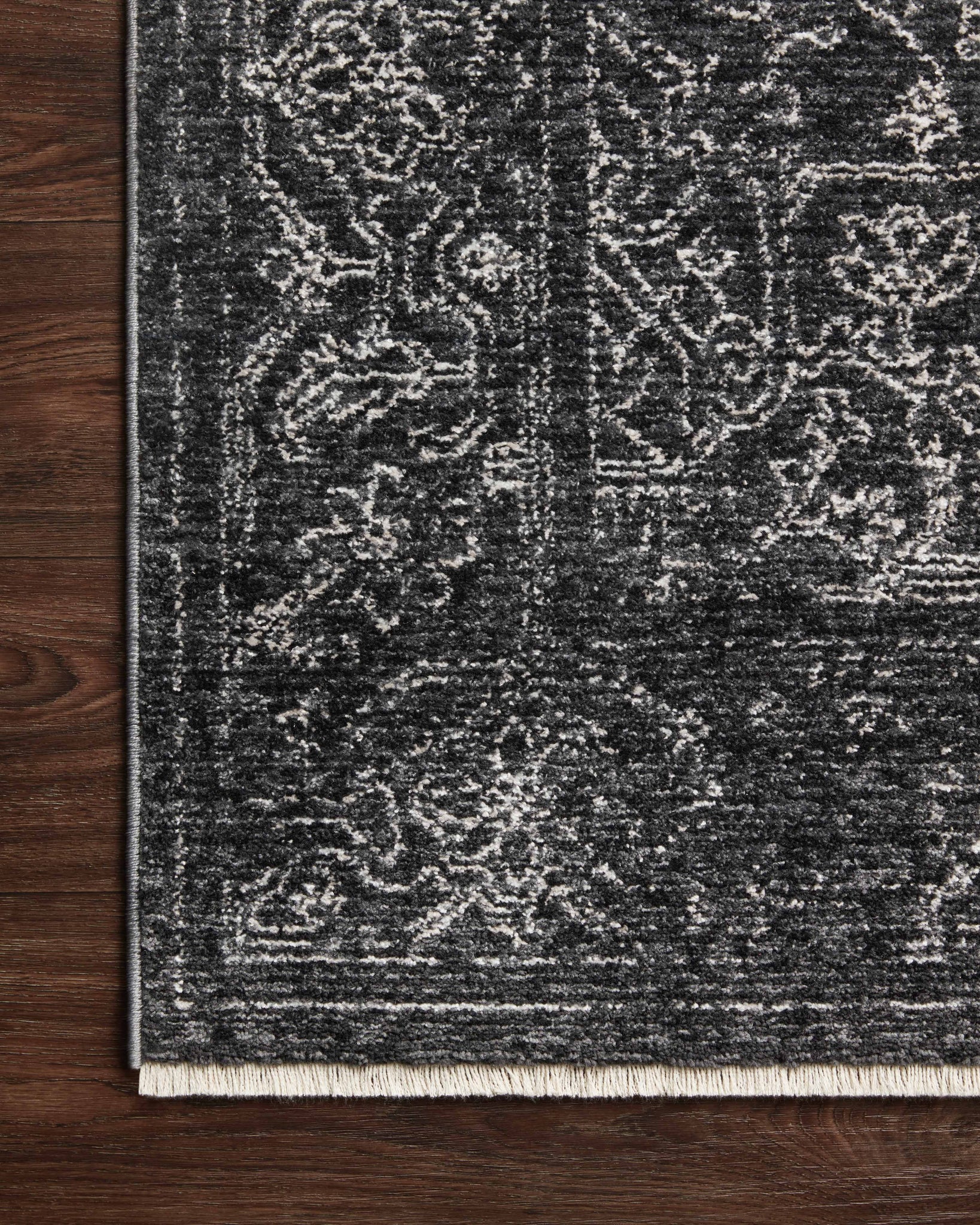 Vance Charcoal / Dove (Pattern 1) shown from a different angle to reveal its pattern.