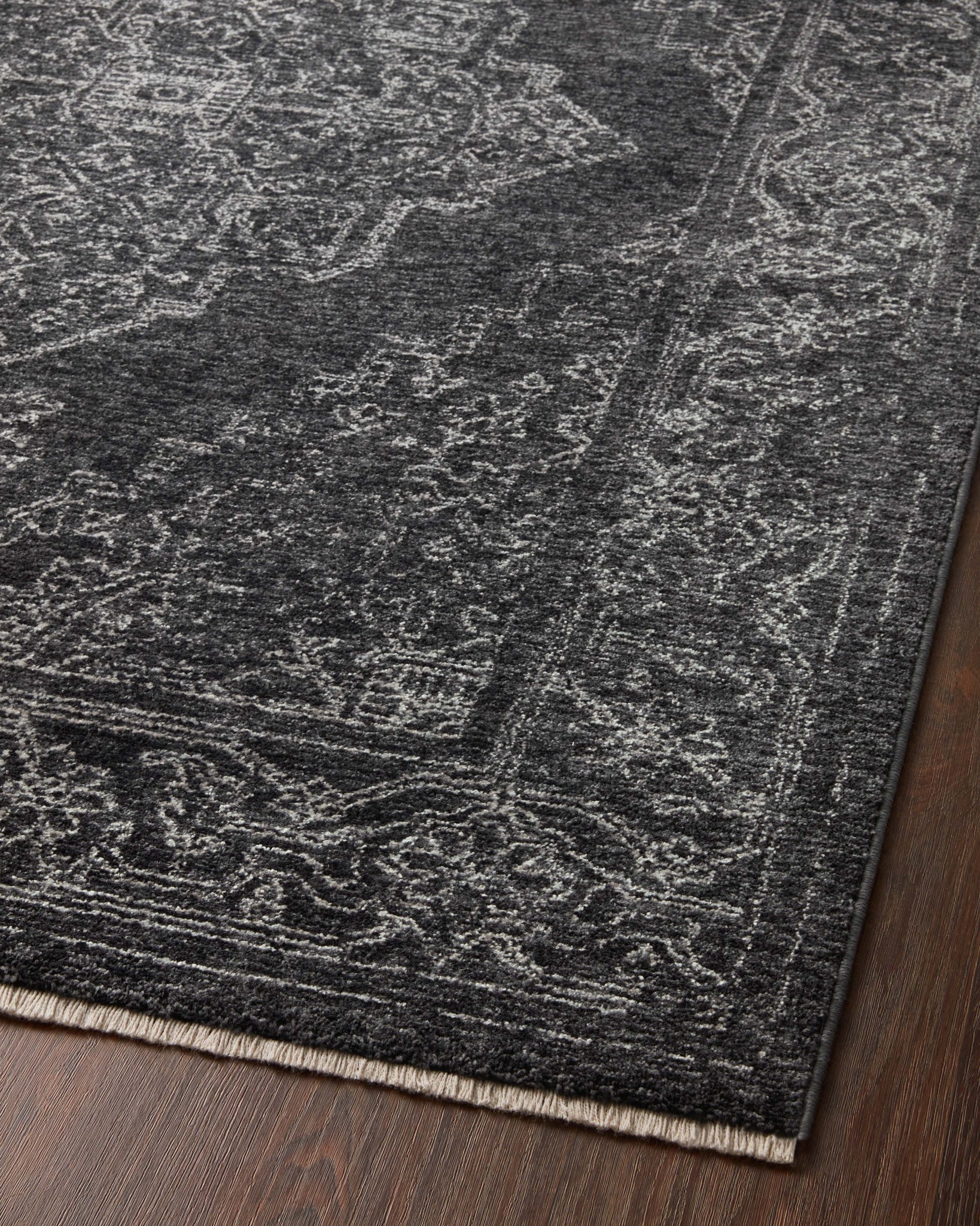 Vance Charcoal / Dove (Pattern 1) shown from a different angle to reveal its pattern.