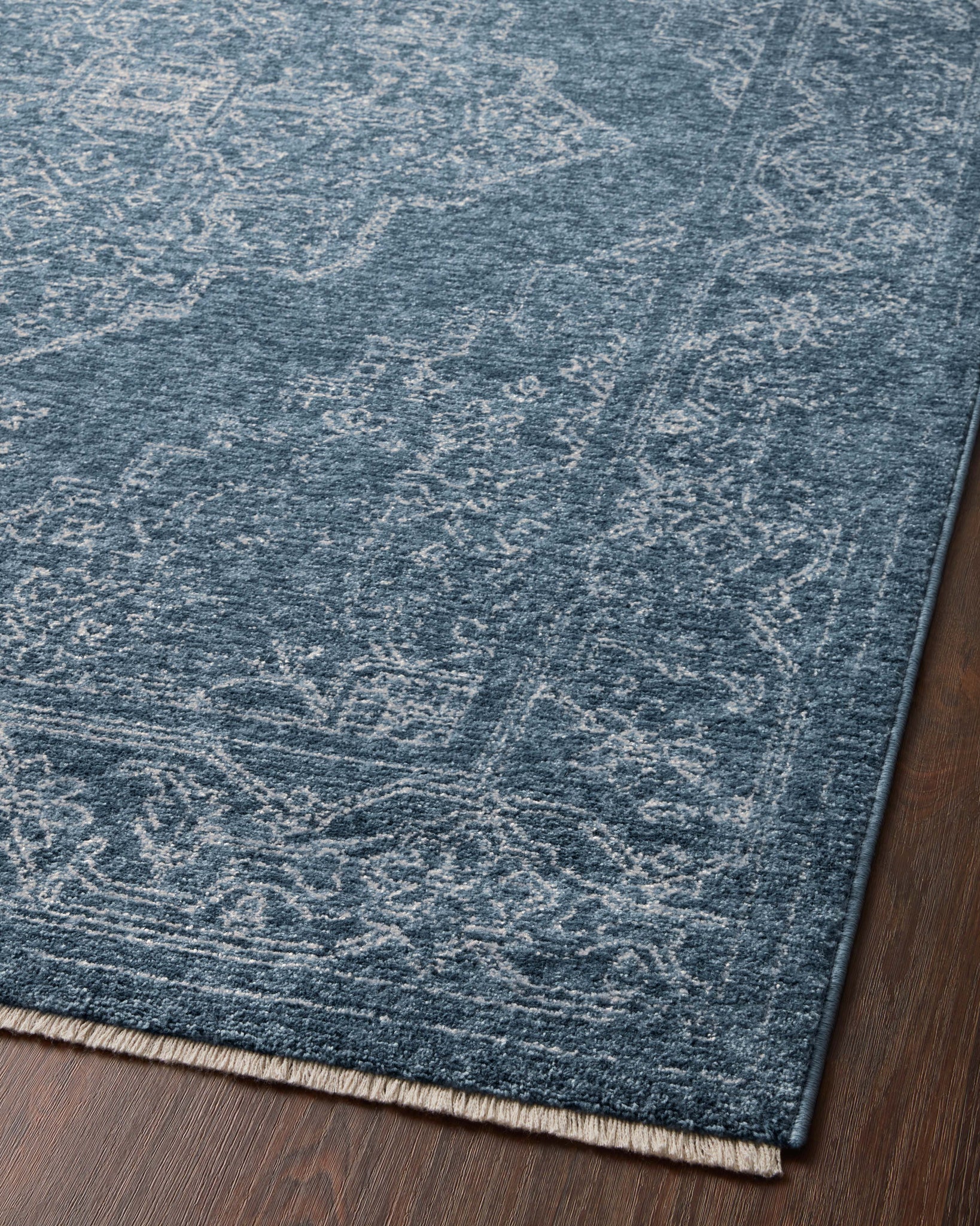 Vance Denim / Dove (Pattern 2) shown from a different angle to reveal its pattern.