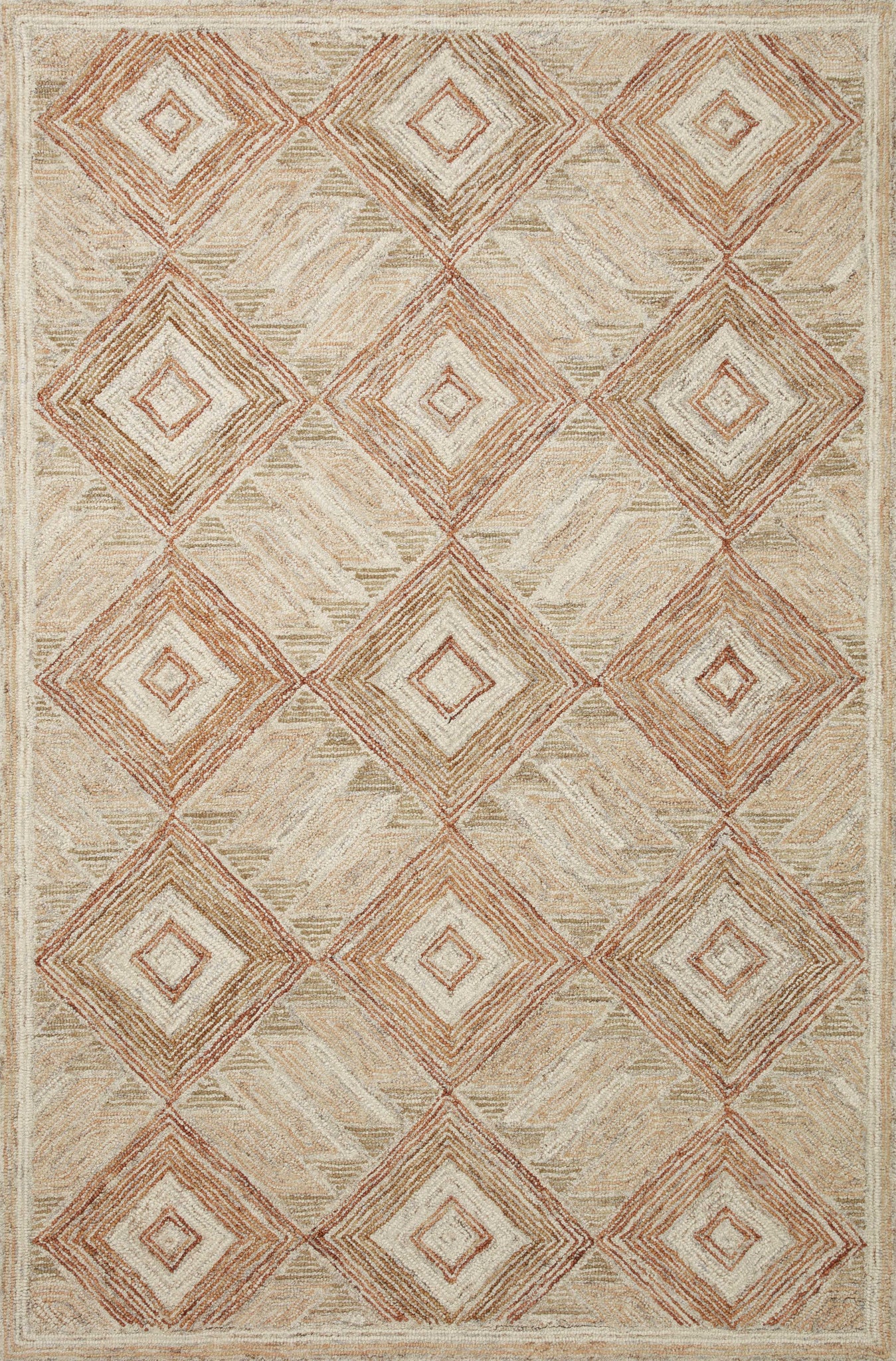 Varena Sand / clay — a Loloi rug at Laurie Yapp Home.