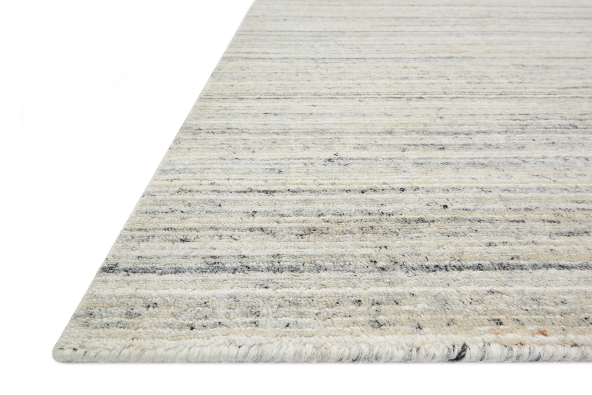 Side view of the Vaughn Ivory rug.