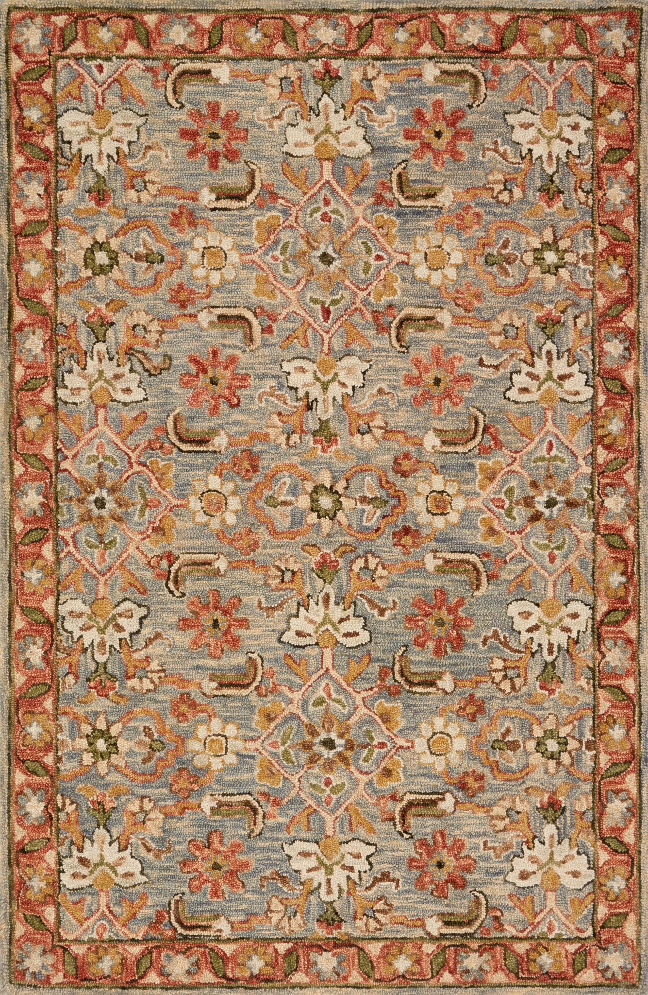 Victoria Slate / Terracotta — a Loloi rug at Laurie Yapp Home.