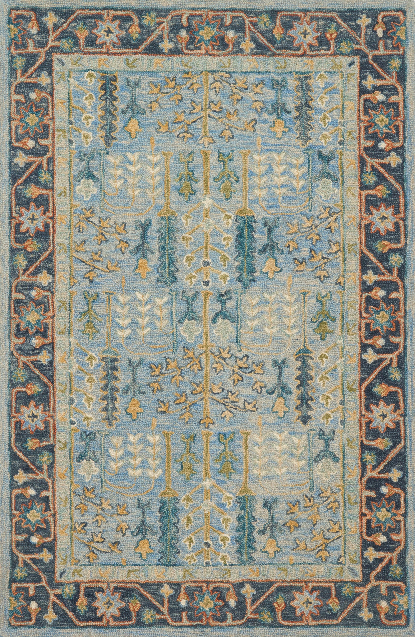 Victoria Lt Blue / Dk Blue — a Loloi rug at Laurie Yapp Home.