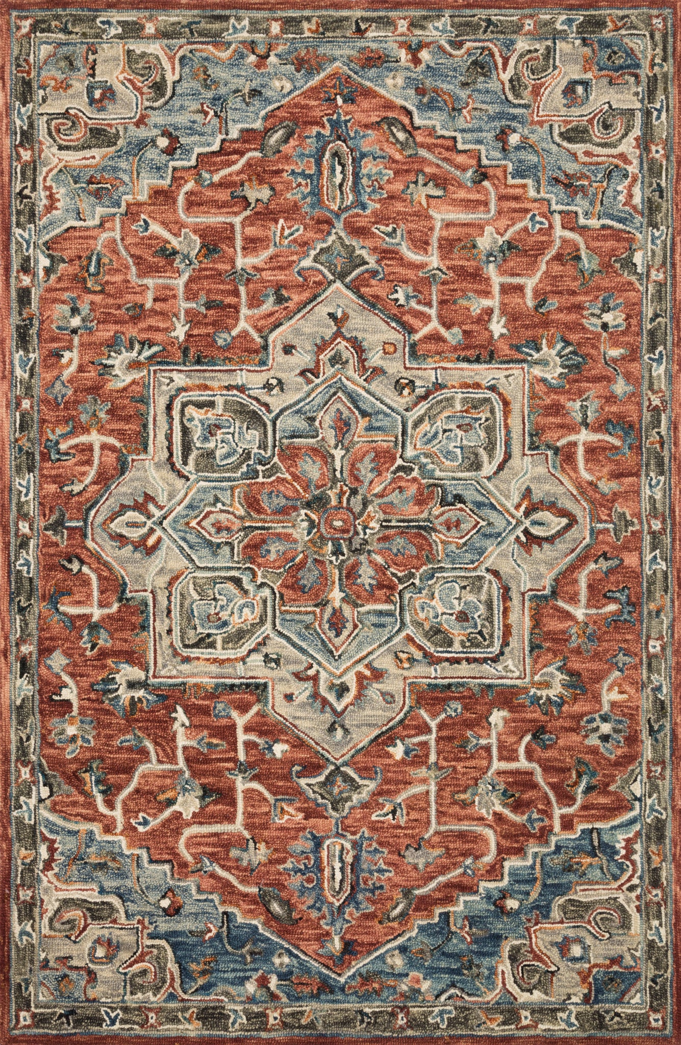 Victoria Red / Multi — a Loloi rug at Laurie Yapp Home.
