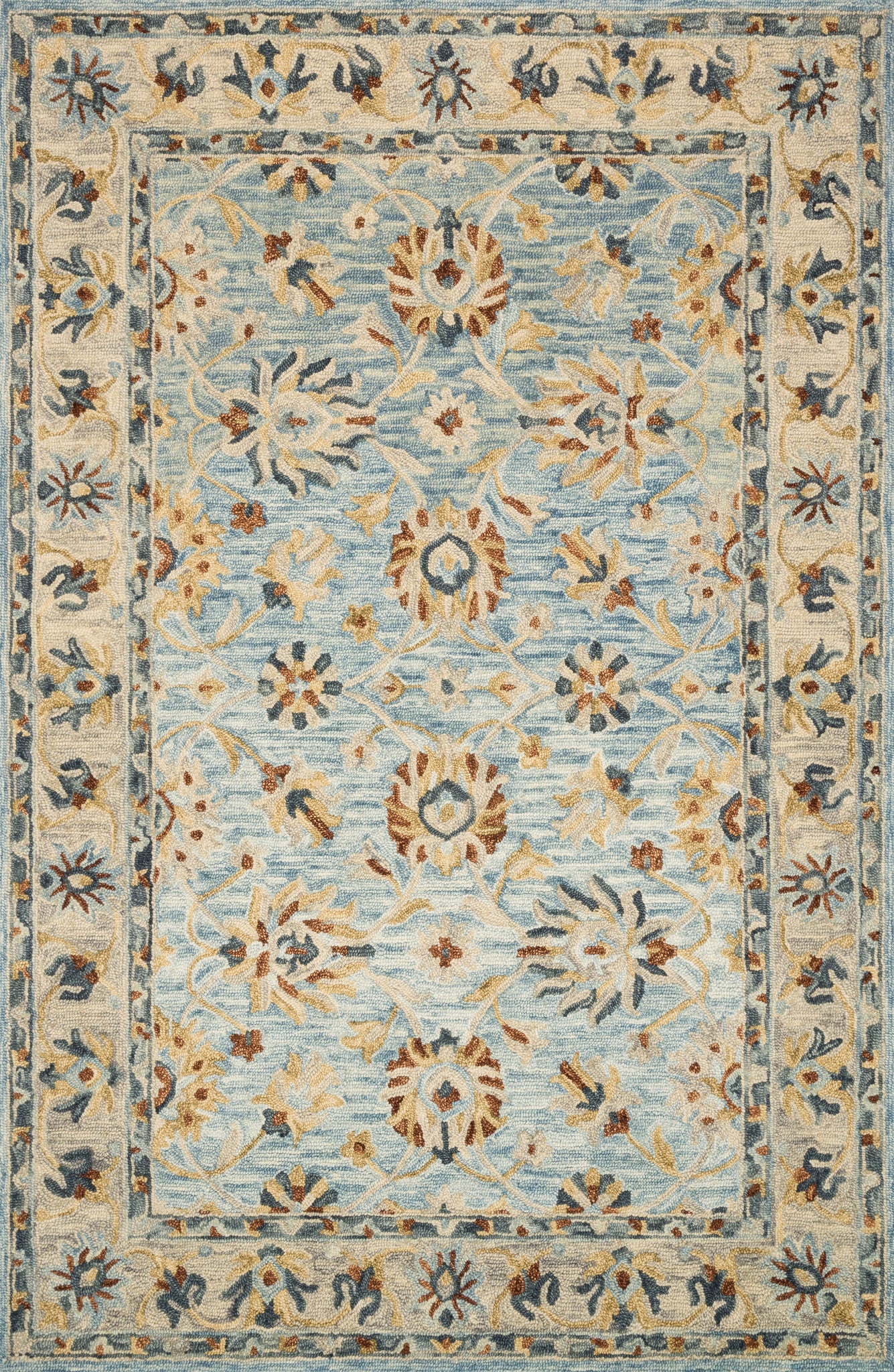 Victoria Lt. Blue / Natural — a Loloi rug at Laurie Yapp Home.