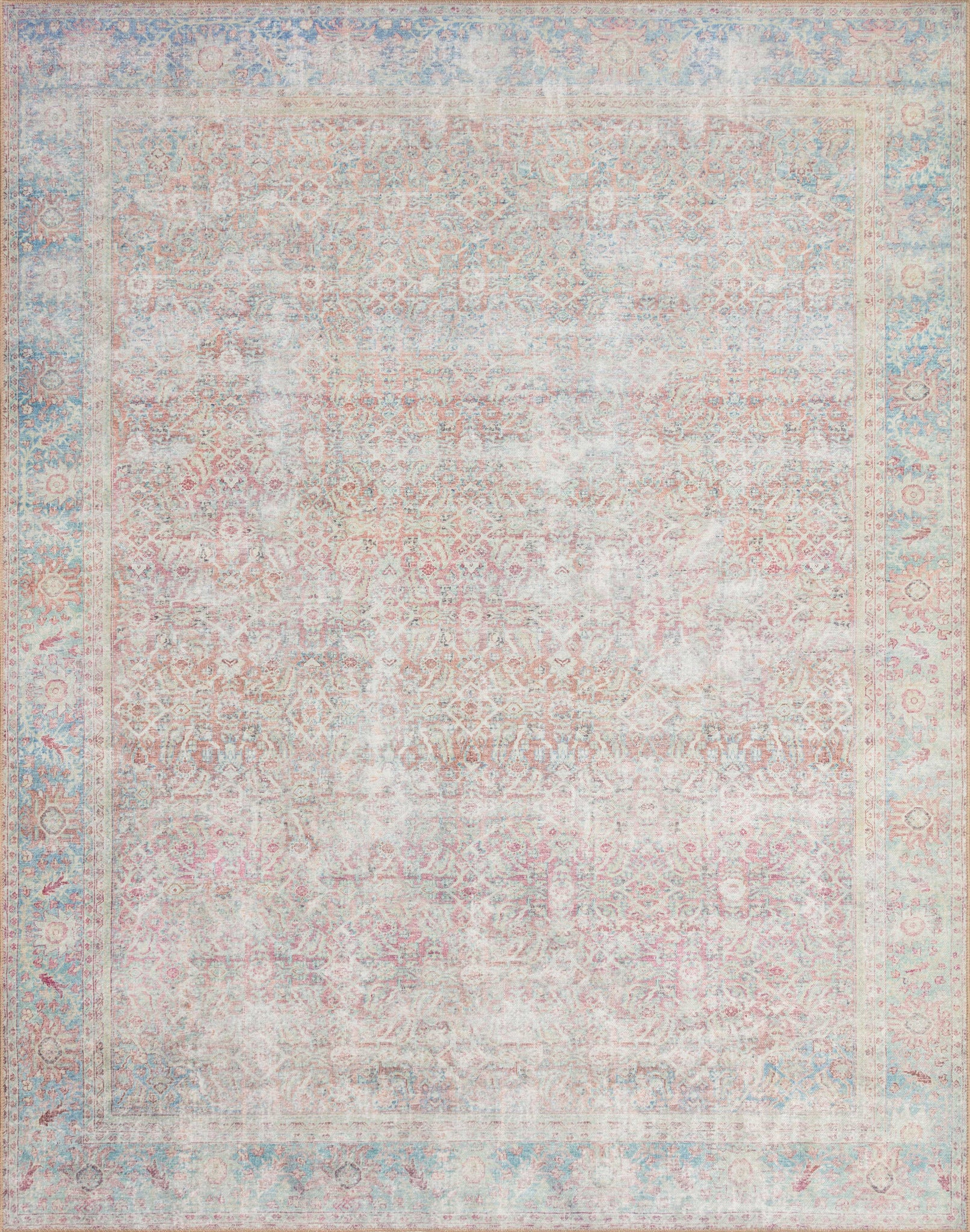 Wynter Red / Teal — a Loloi rug at Laurie Yapp Home.