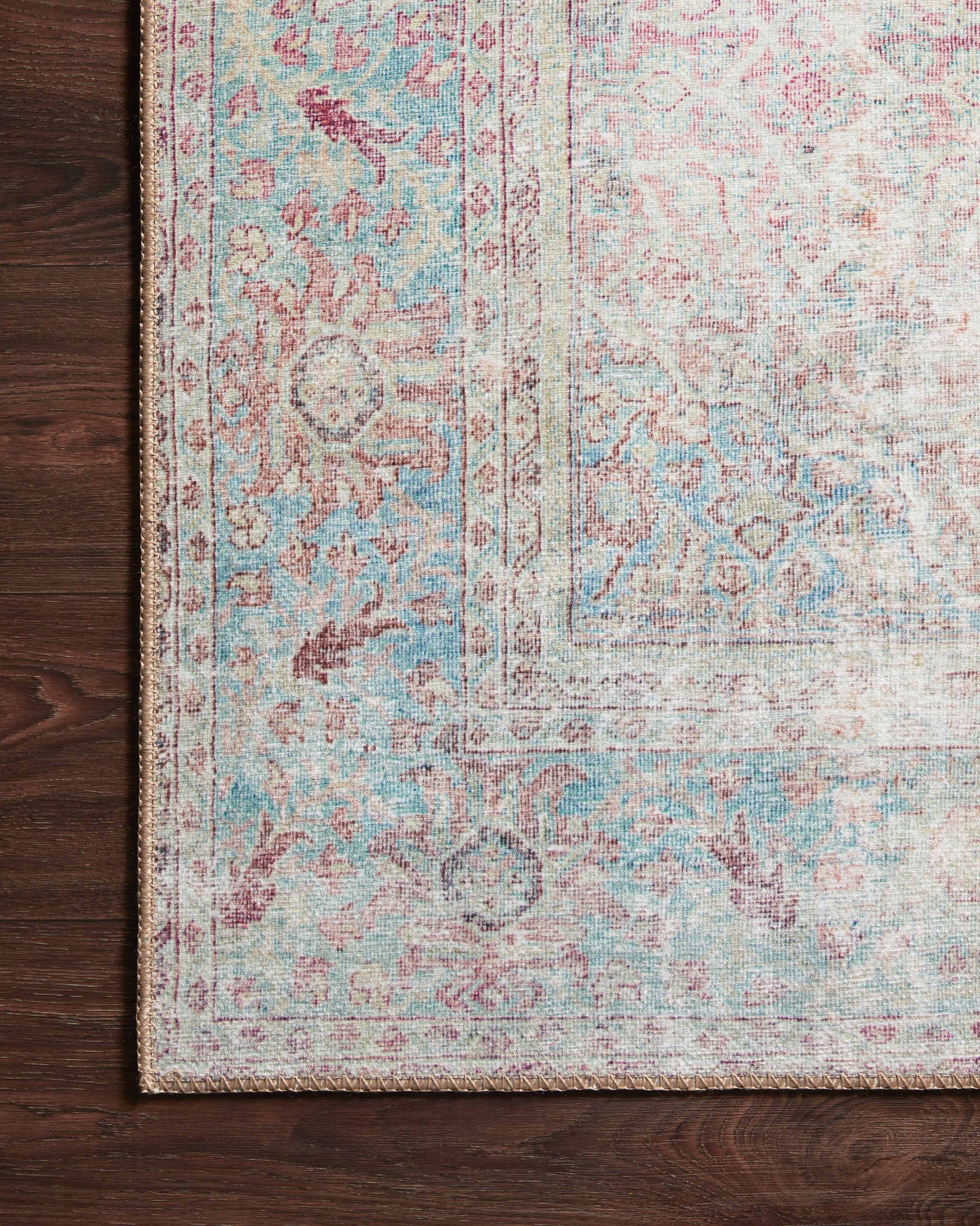 Wynter Red / Teal shown from a different angle to reveal its pattern.