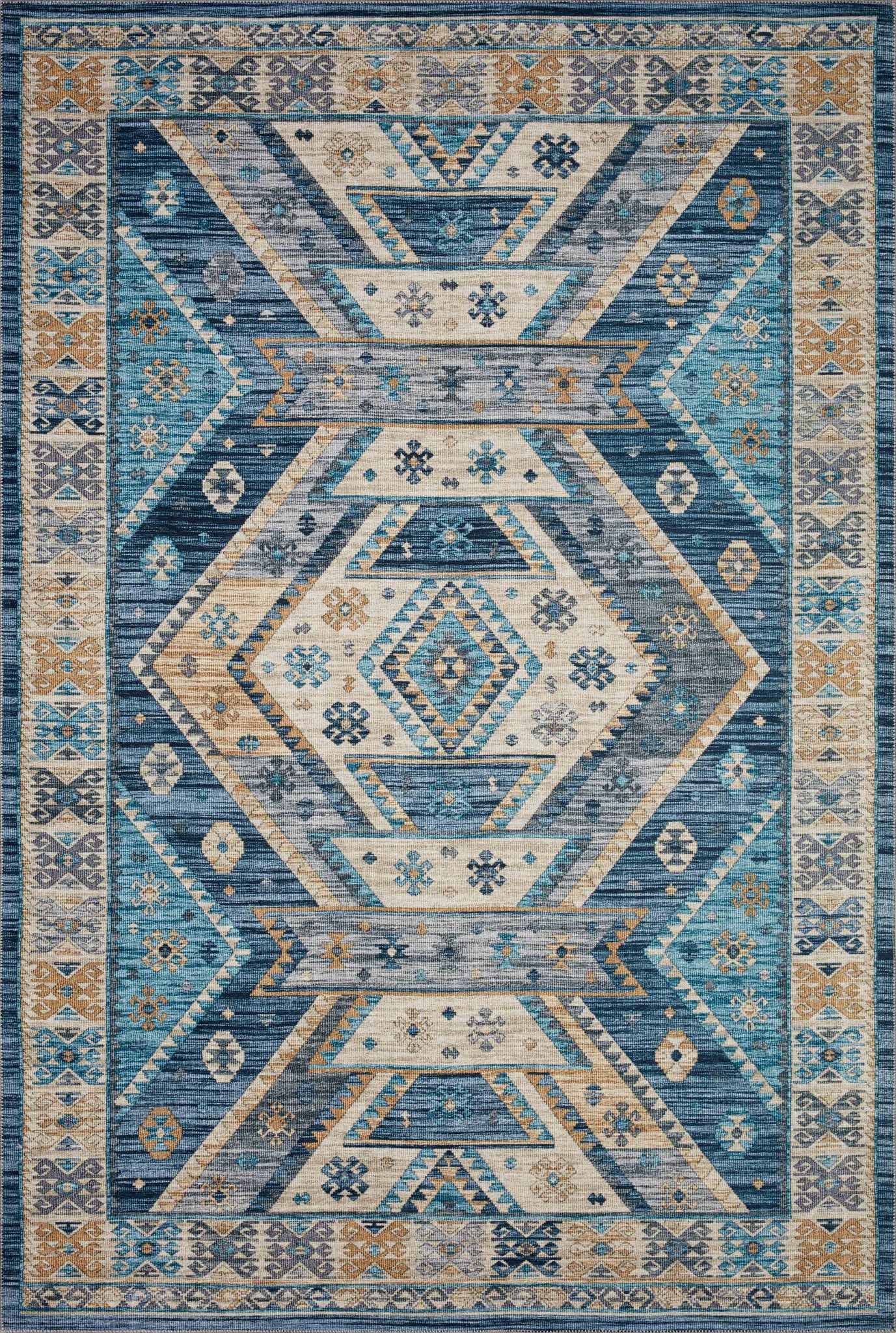 Zion Ocean / Gold — a Loloi rug at Laurie Yapp Home.