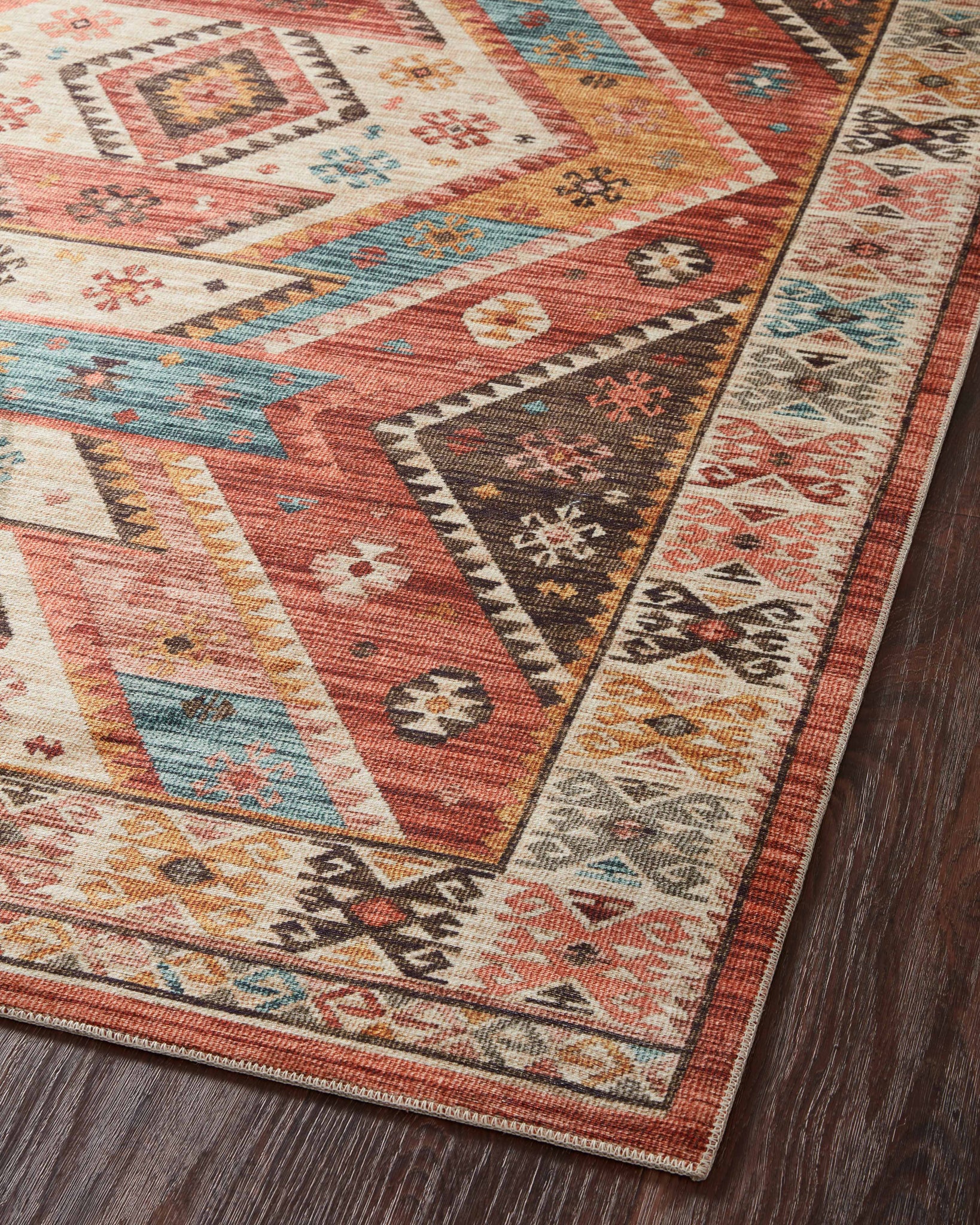 Zion Red / Multi shown from a different angle to reveal its pattern.