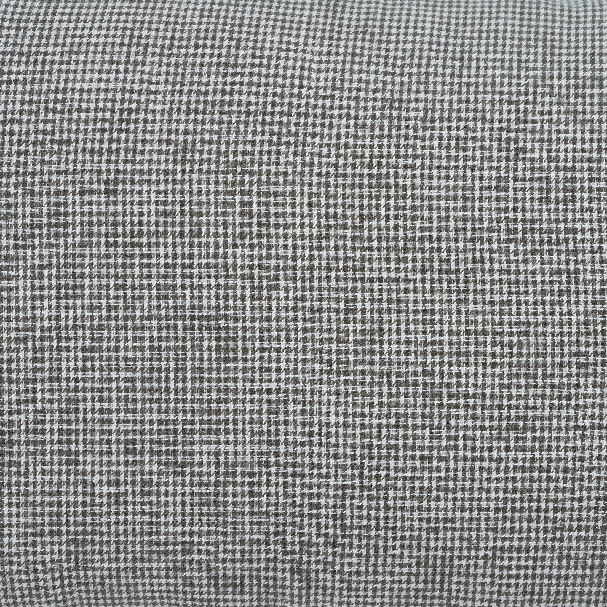Close-up of Giverny Indoor Pillow showing a detailed black and white check pattern.