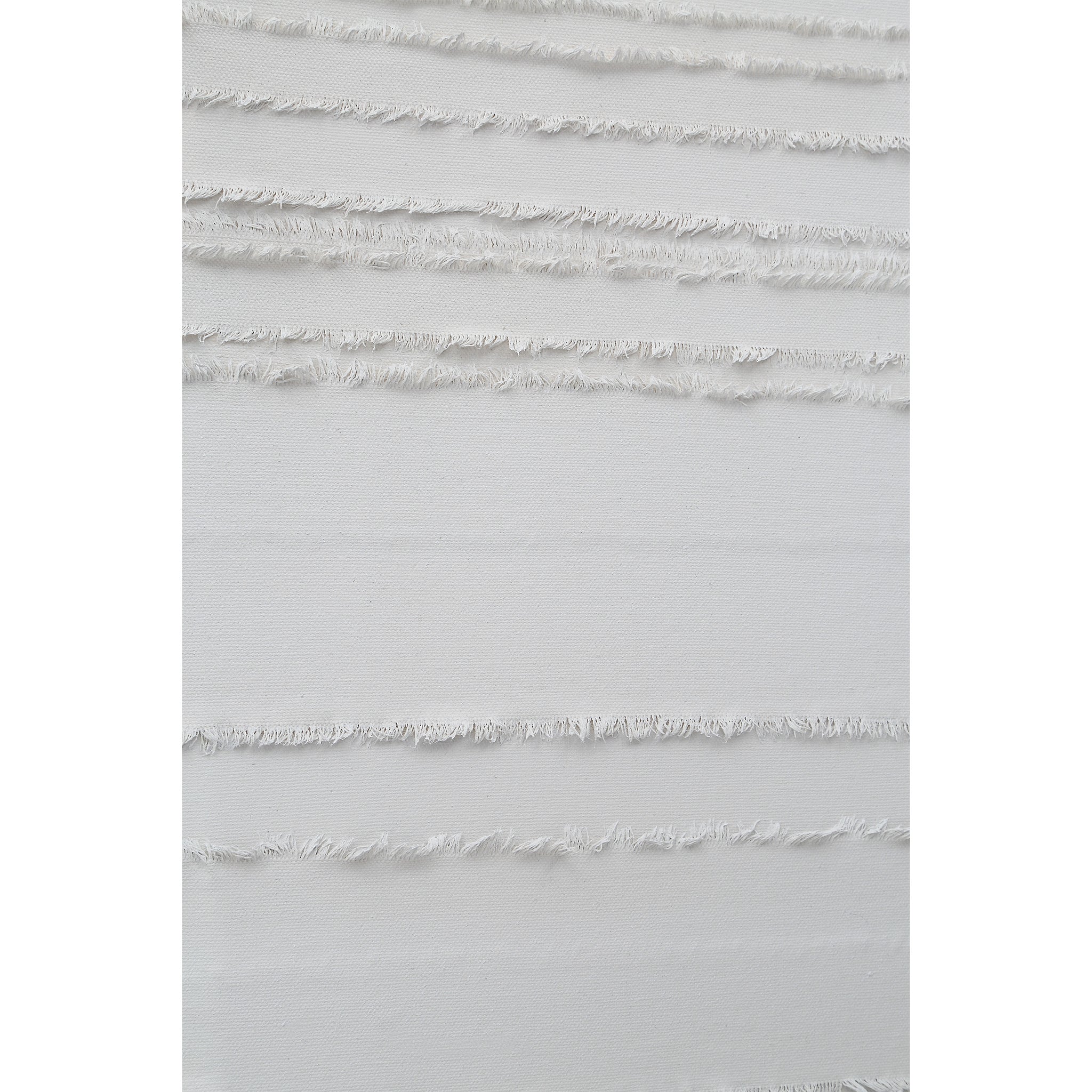 Close-up of Trax wall art by Renwil, displaying white textured stripes on canvas.