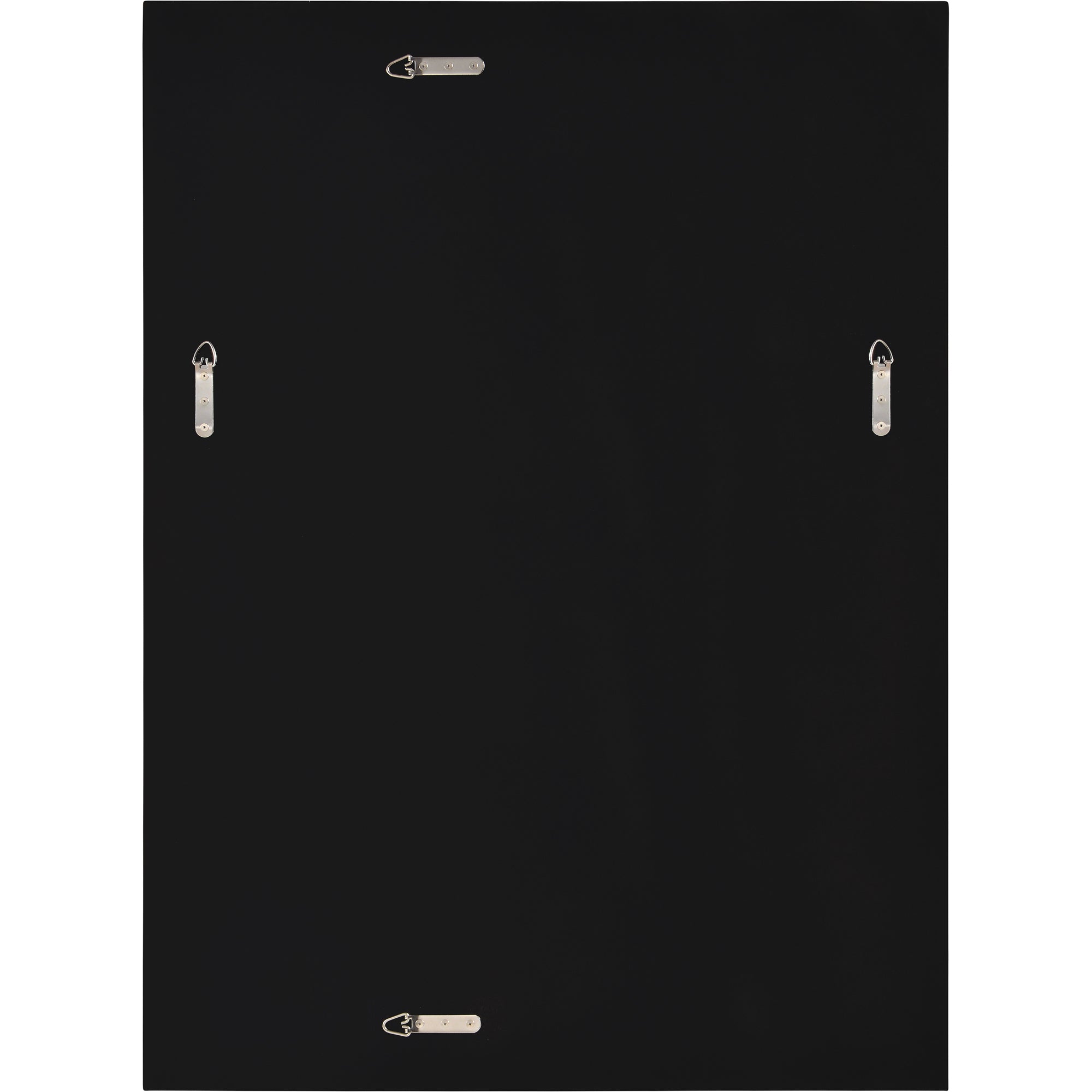 Carmelle Wall Mirror back view showing black backing and mounting hardware for easy installation.