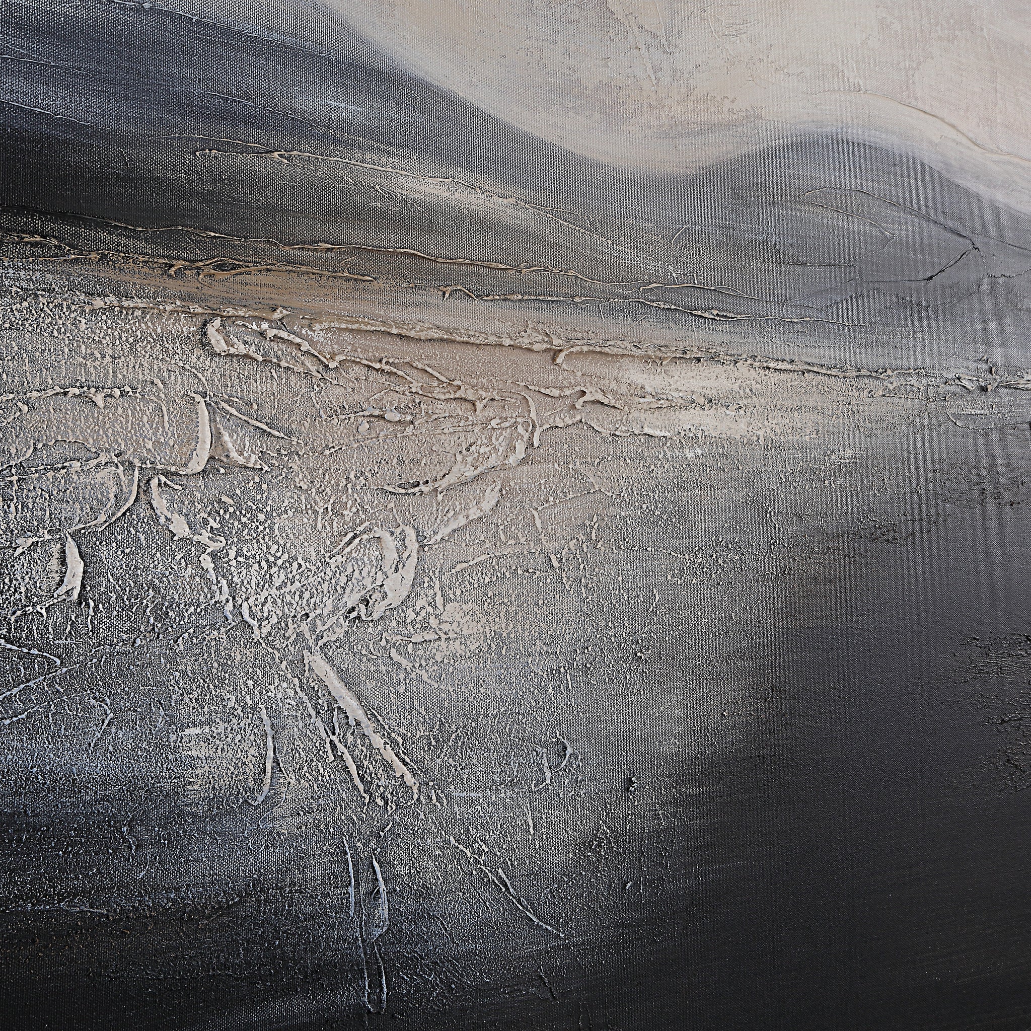 Close-up of Suez canvas art highlighting textured surface and subtle color gradients.