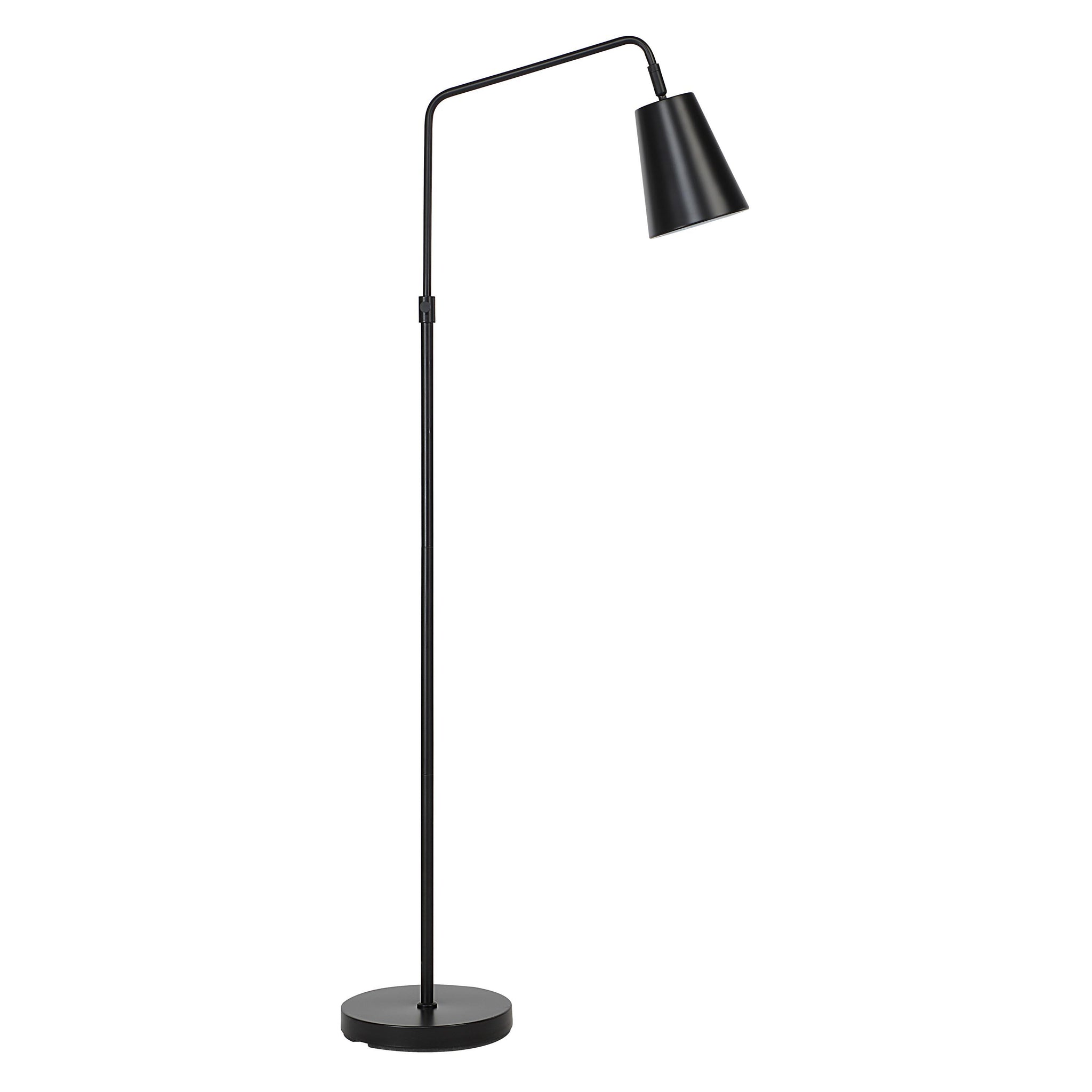 Nottingham floor lamp by Renwil in black with a sleek design and round base