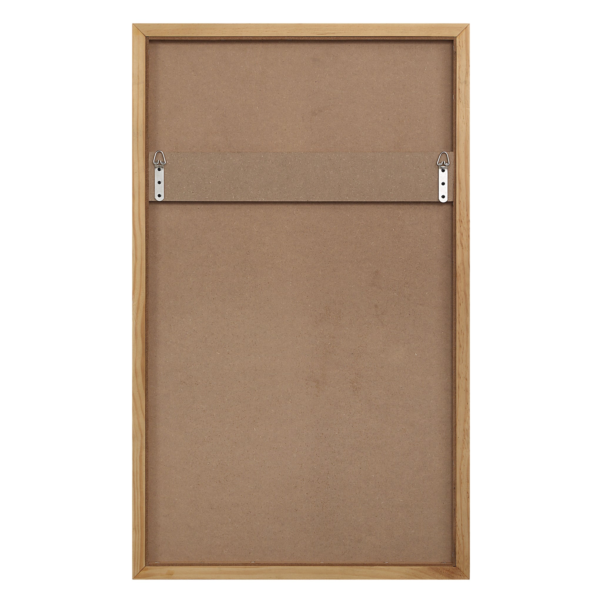Back view of Salia mirror by Renwil, showing the sturdy backing and hanging hardware.