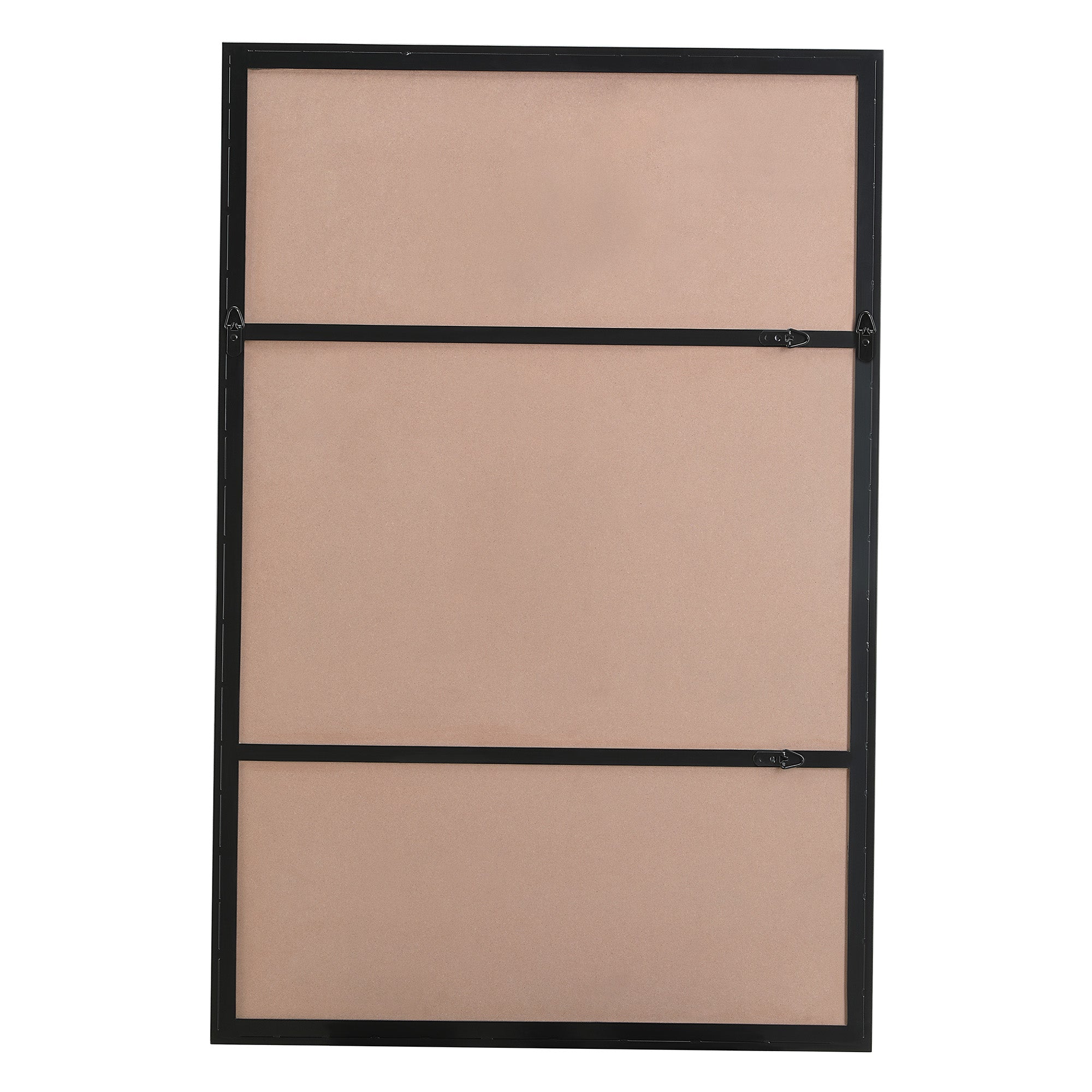 Back view of the Annalise Wall Mirror showing the black backing and support structure.