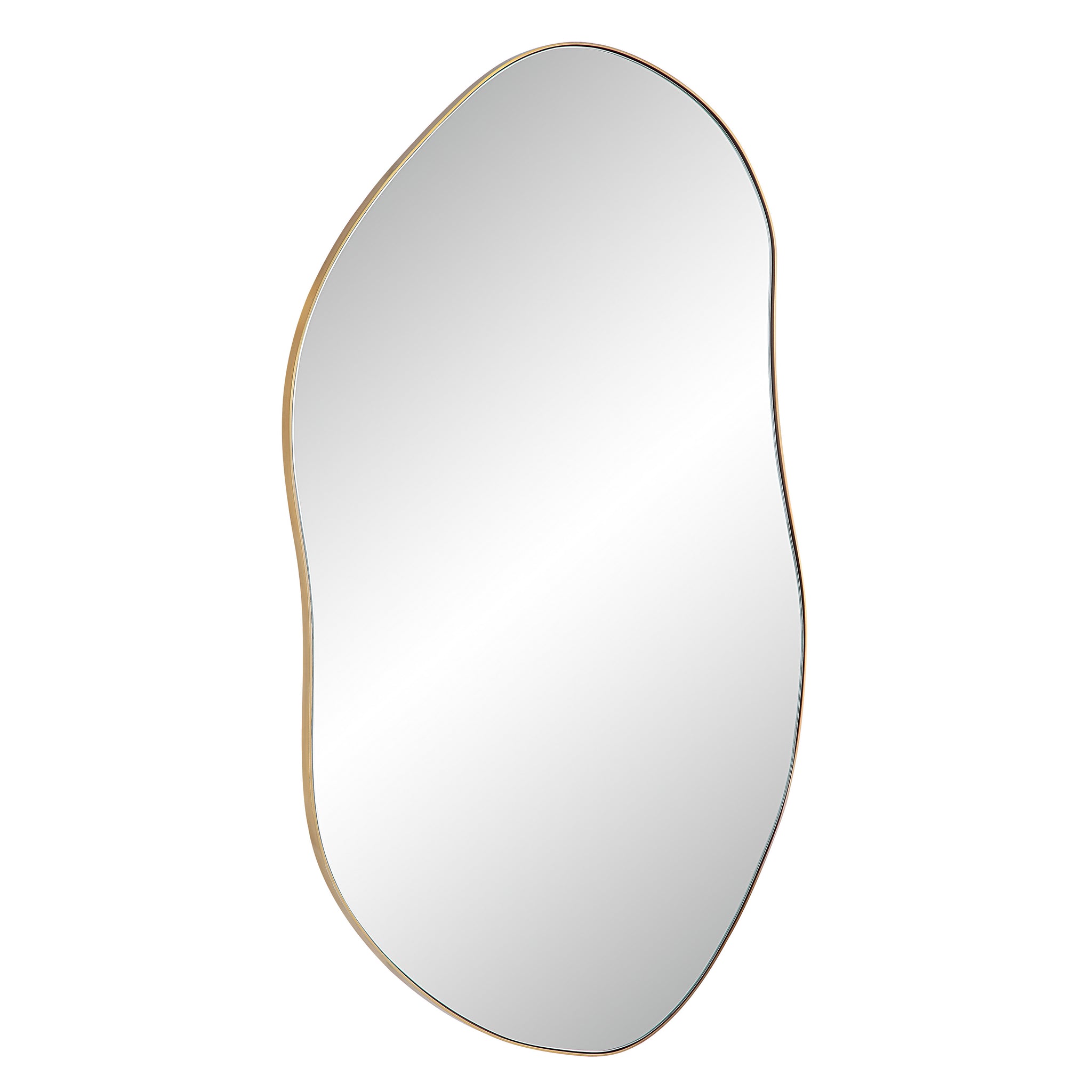 Noria Wall Mirror featuring a unique organic design and a gold frame