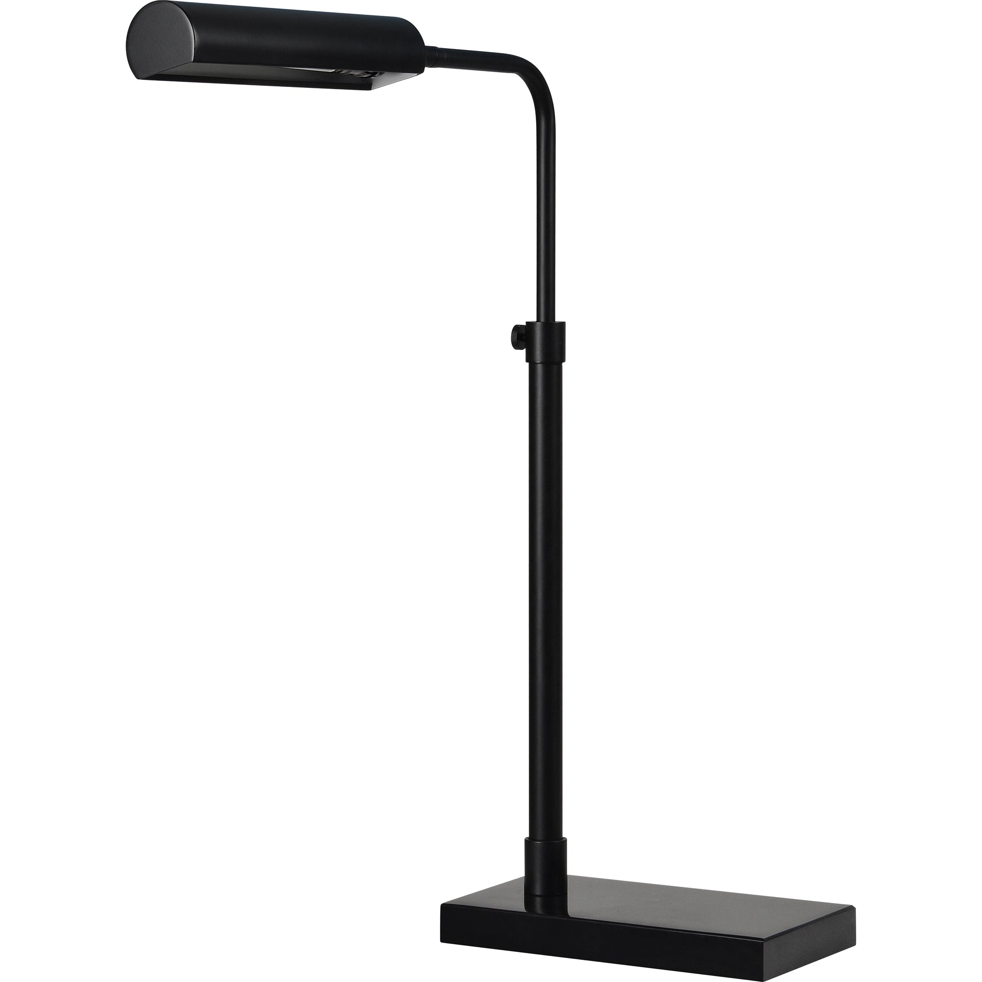 Fabolia Table Lamp featuring a black finish and an adjustable arm for versatile lighting.