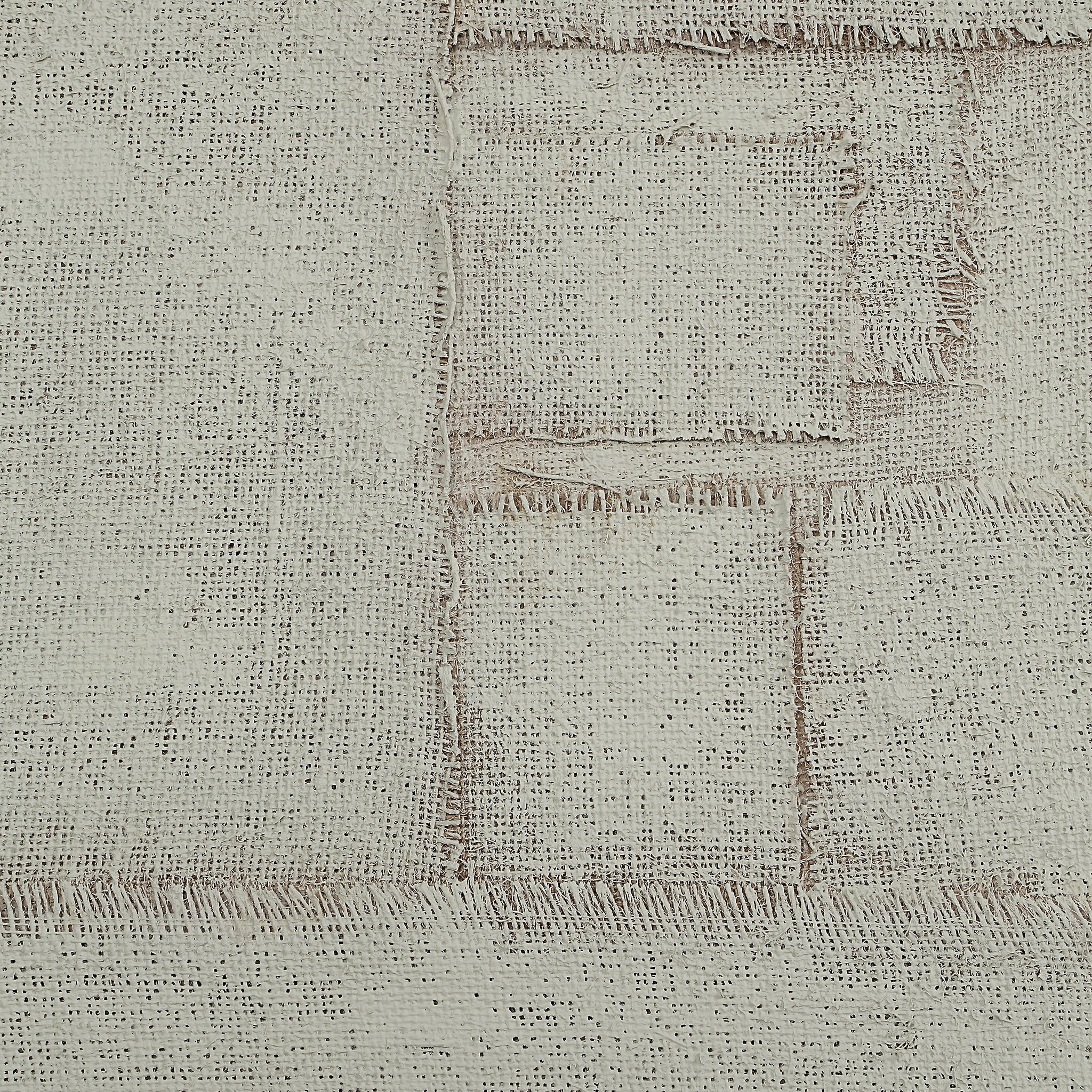 Detailed view of Caramelo wall art highlighting the layered fabric texture in light tones.