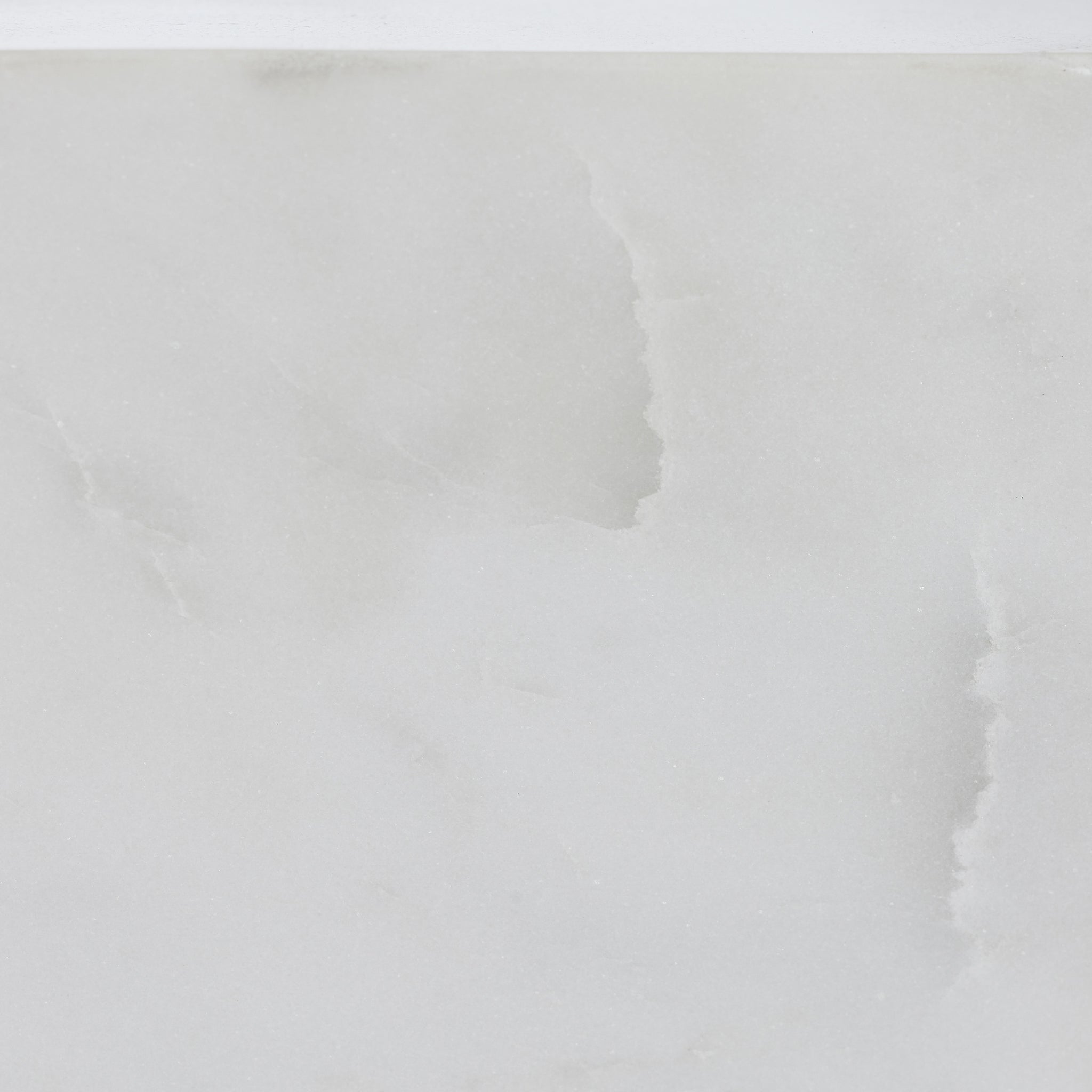 Close-up of Relica by Renwil white marble cube surface texture