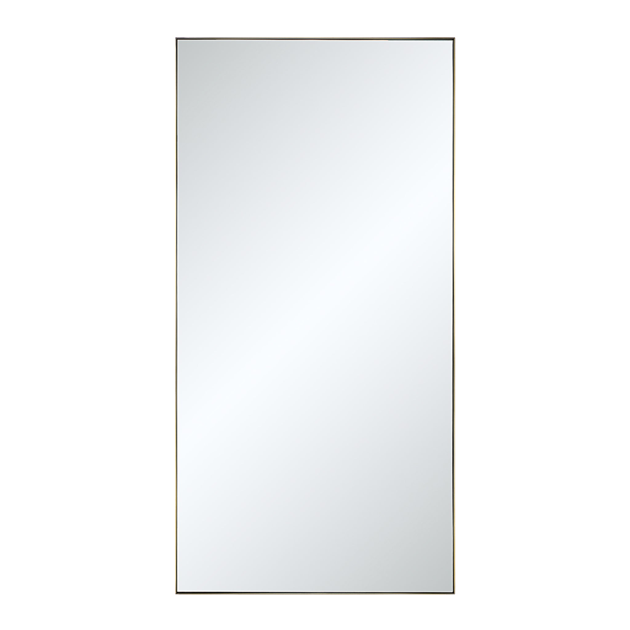Orrin mirror by Renwil, rectangular shape with a sleek silver frame, front view.