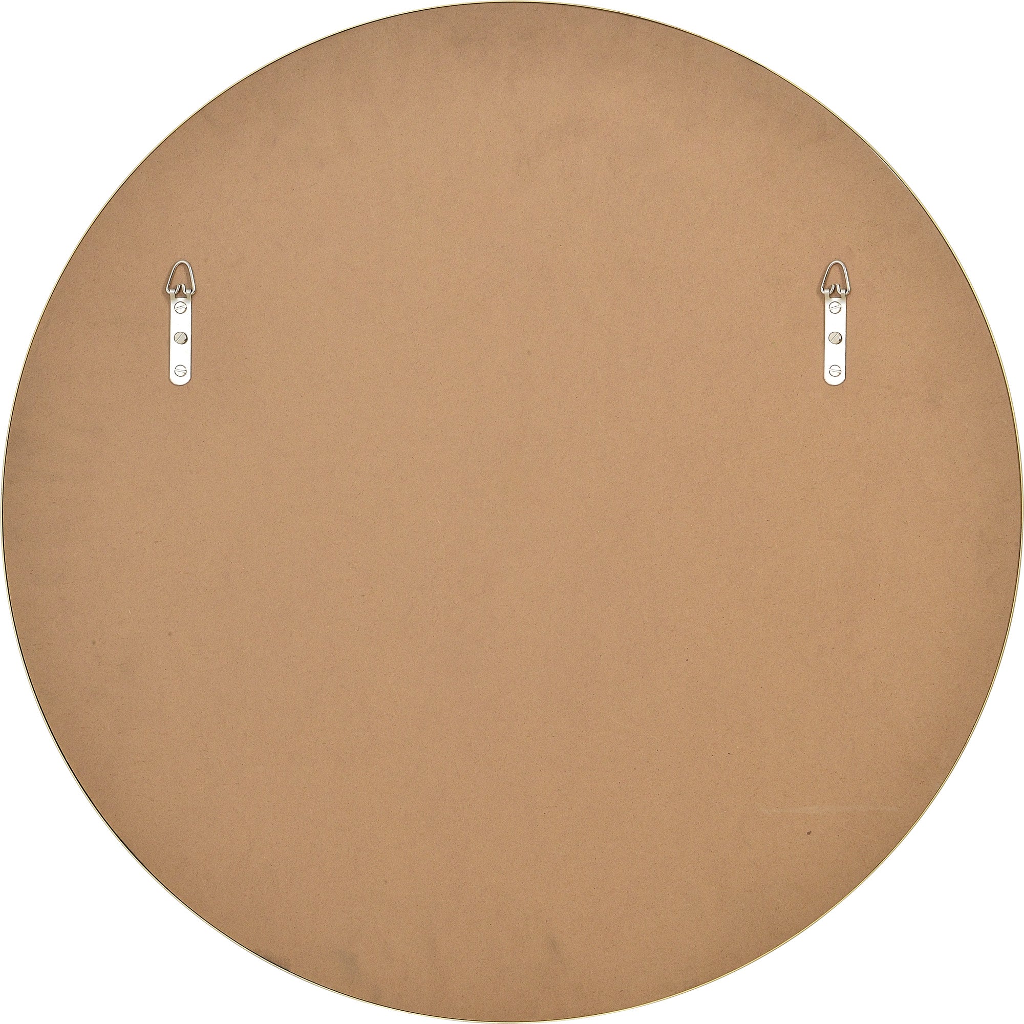 Back view of the Alegre Wall Mirror with mounting hardware.