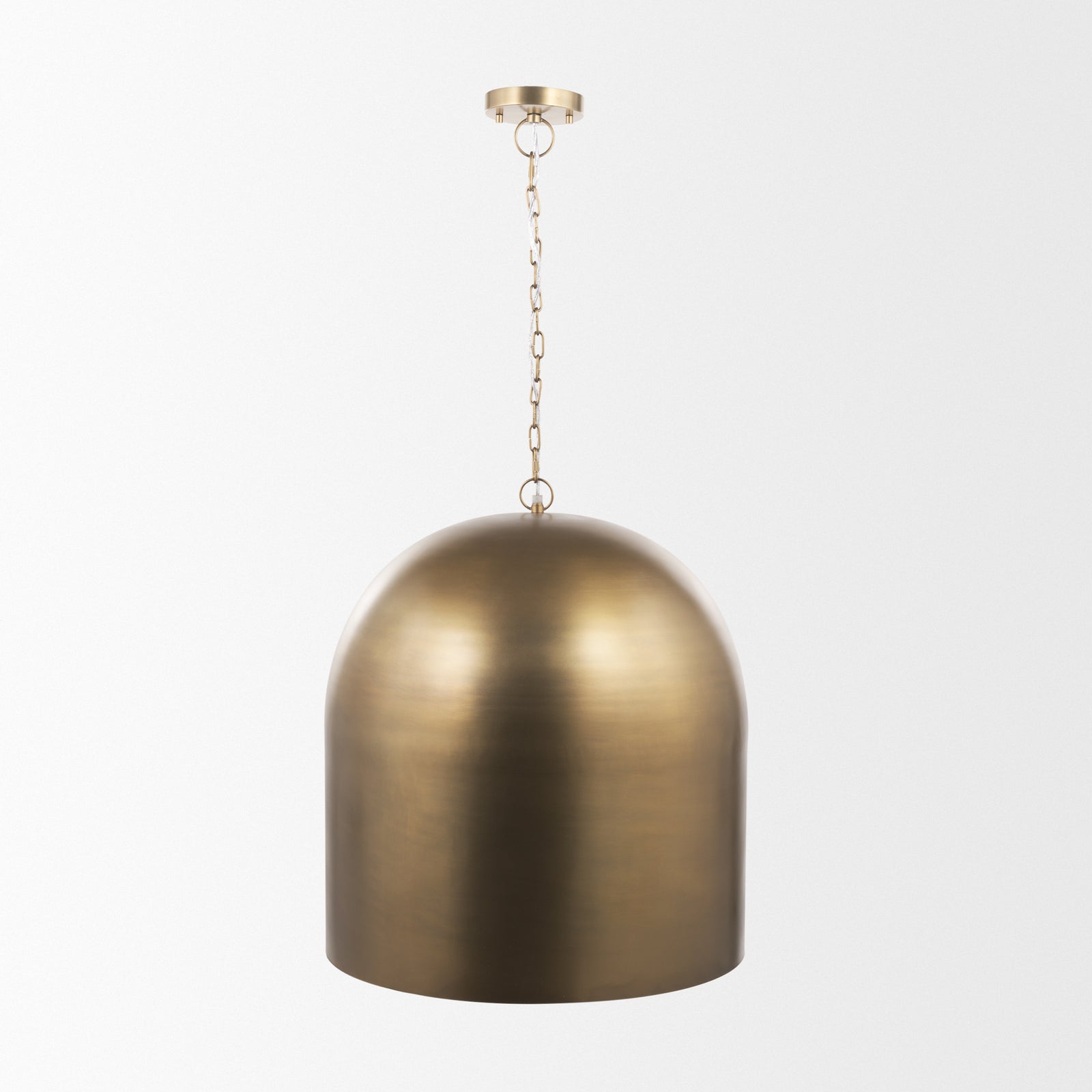 Sanne Antiqued Gold Metal w/ Silver Foil Large Pendant Light — a Mercana pendant light at Laurie Yapp Home.
