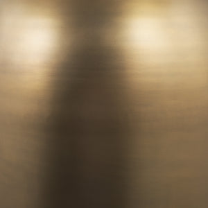 Sanne Antiqued Gold Metal w/ Silver Foil Large Pendant Light shown from another angle.