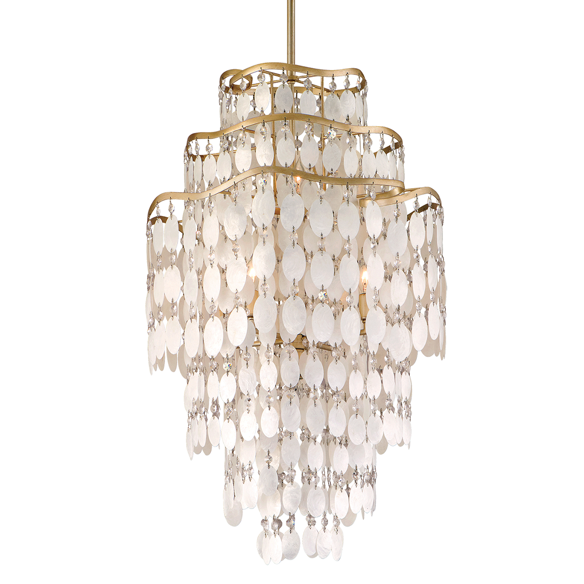 Dolce Chandelier 20" — a Corbett chandelier for dining rooms, entries, and living rooms at Laurie Yapp Home.